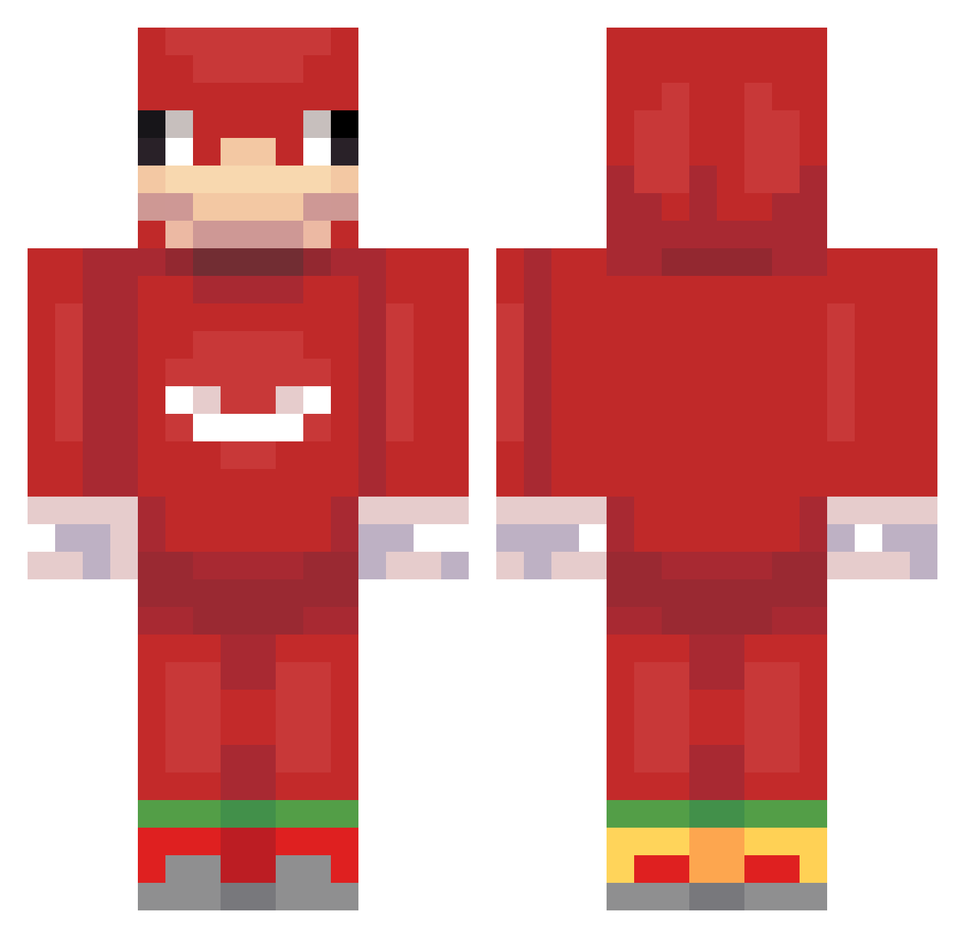 Leonidas_L Minecraft skin, front and back view