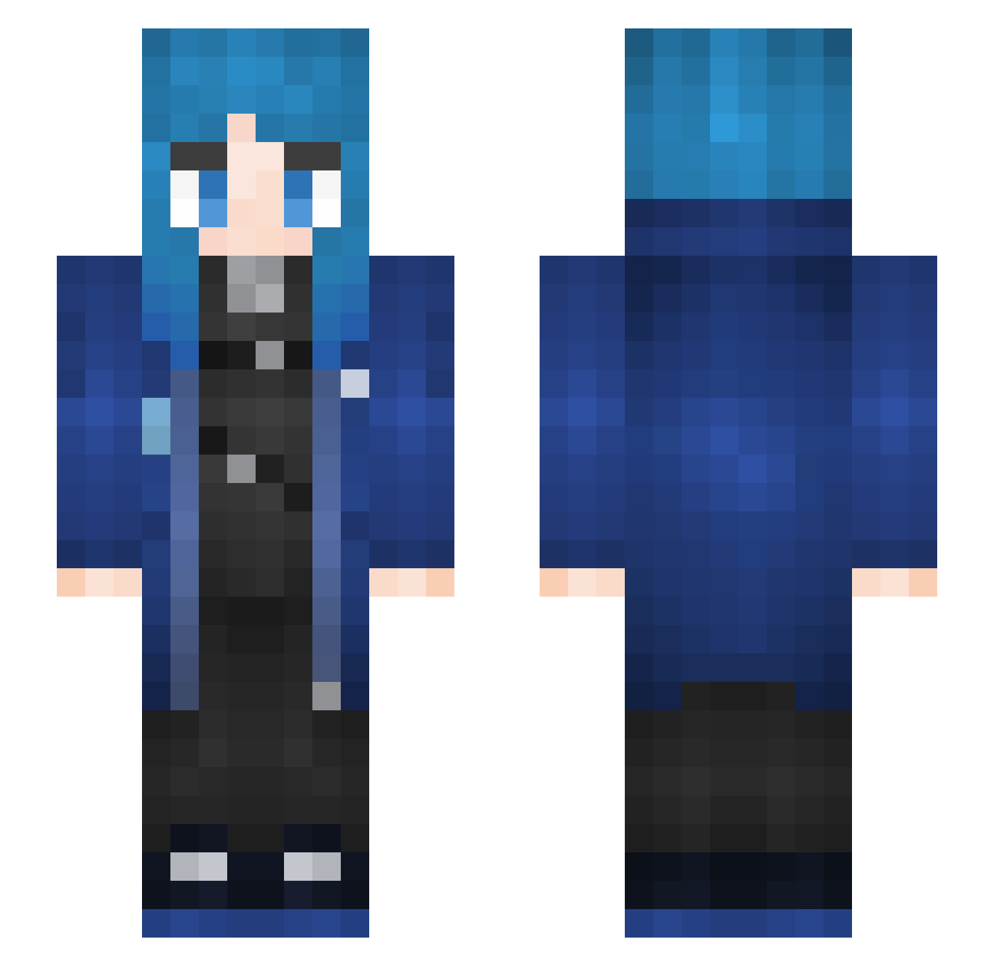 euntak27853 Minecraft skin, front and back view