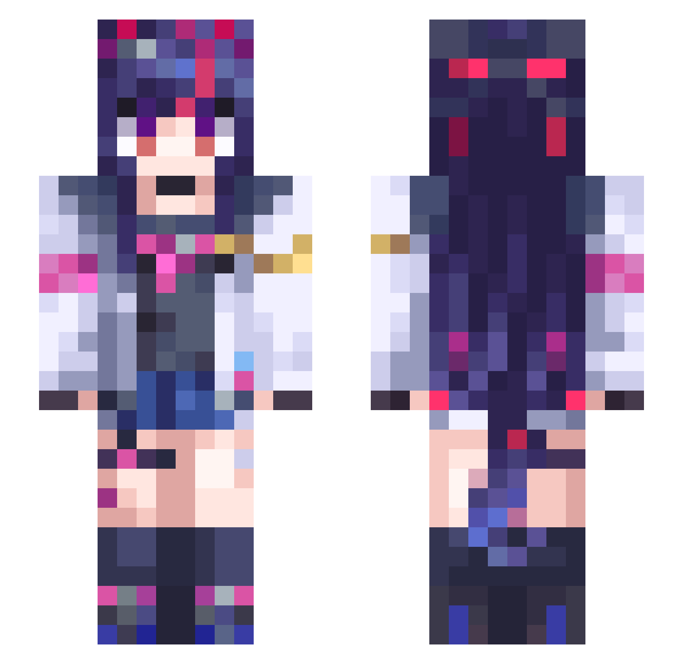 Hai_Tian_ Minecraft skin, front and back view