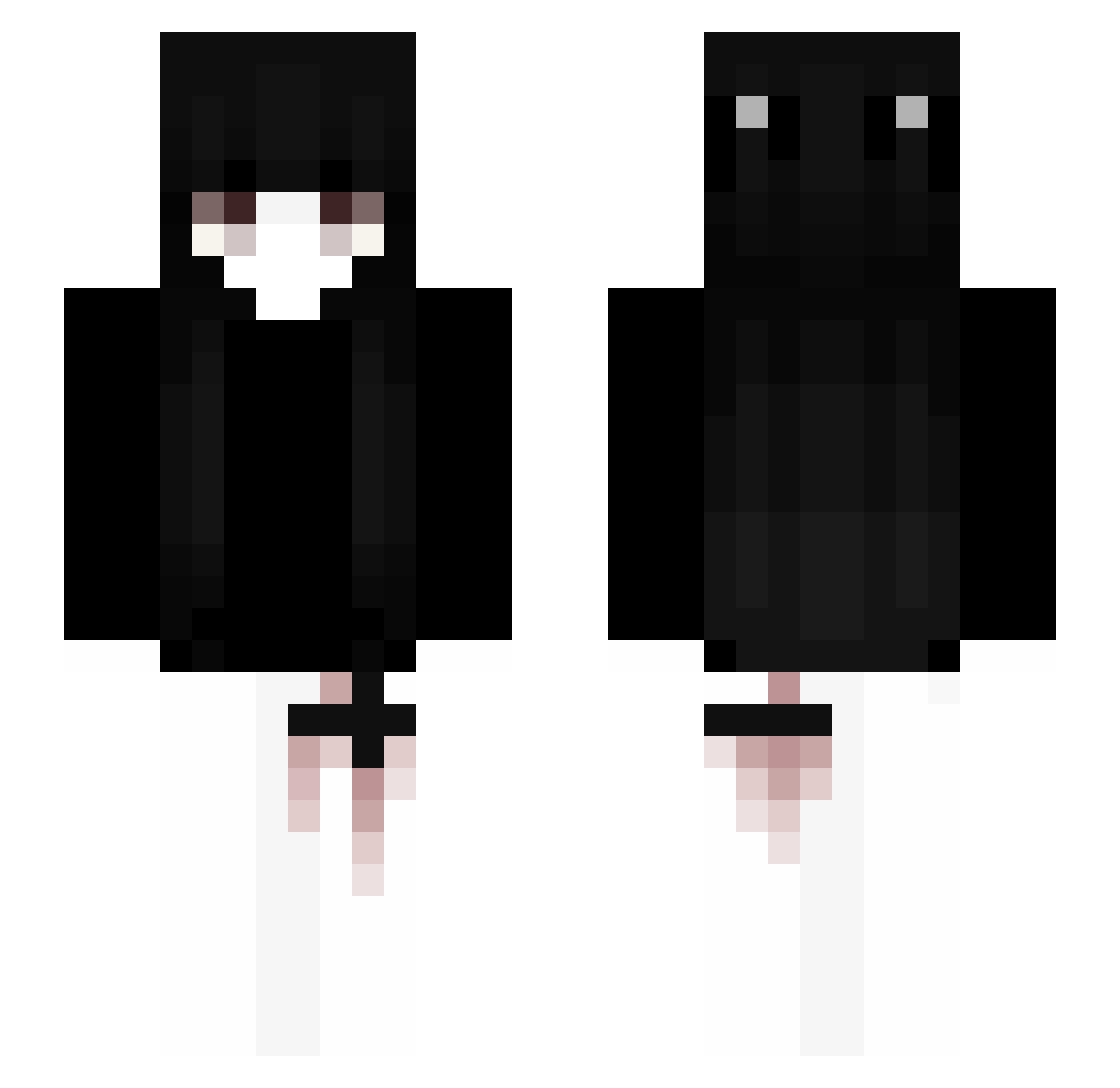 Cornelle Minecraft skin, front and back view