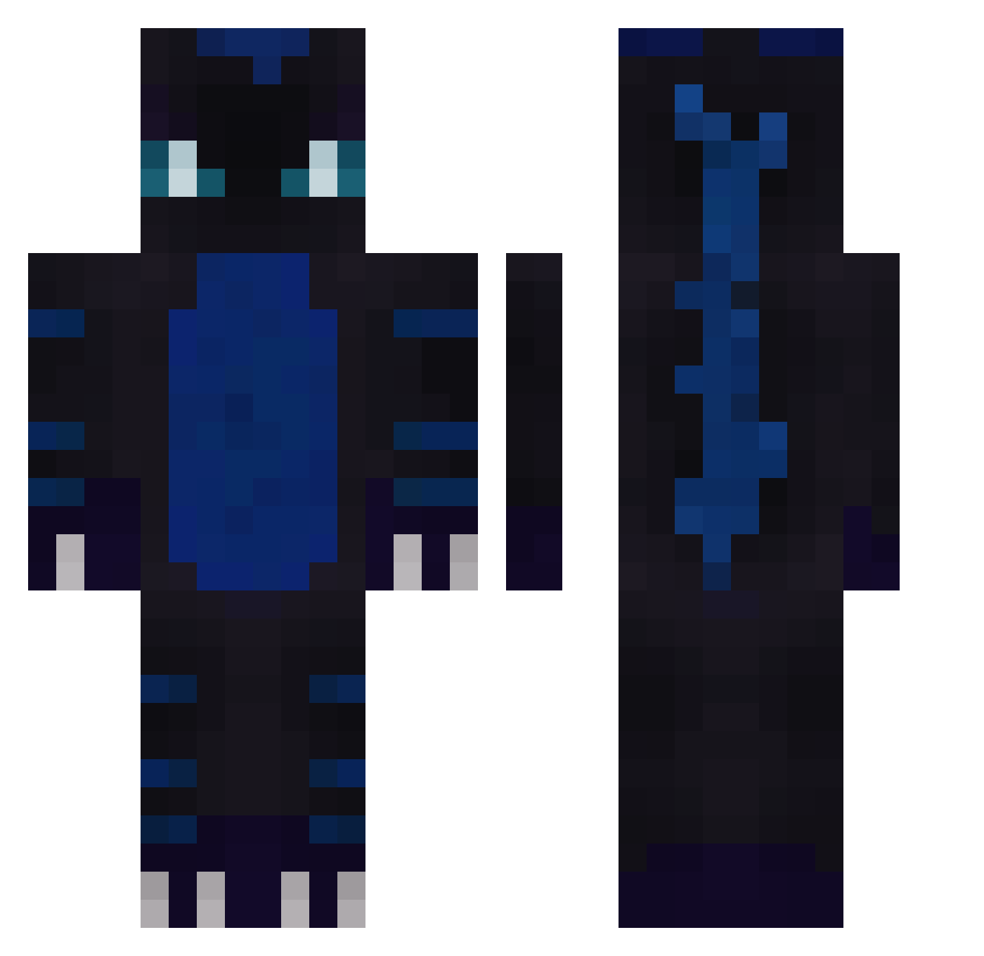 _DAYOFTHEDEAD Minecraft skin, front and back view