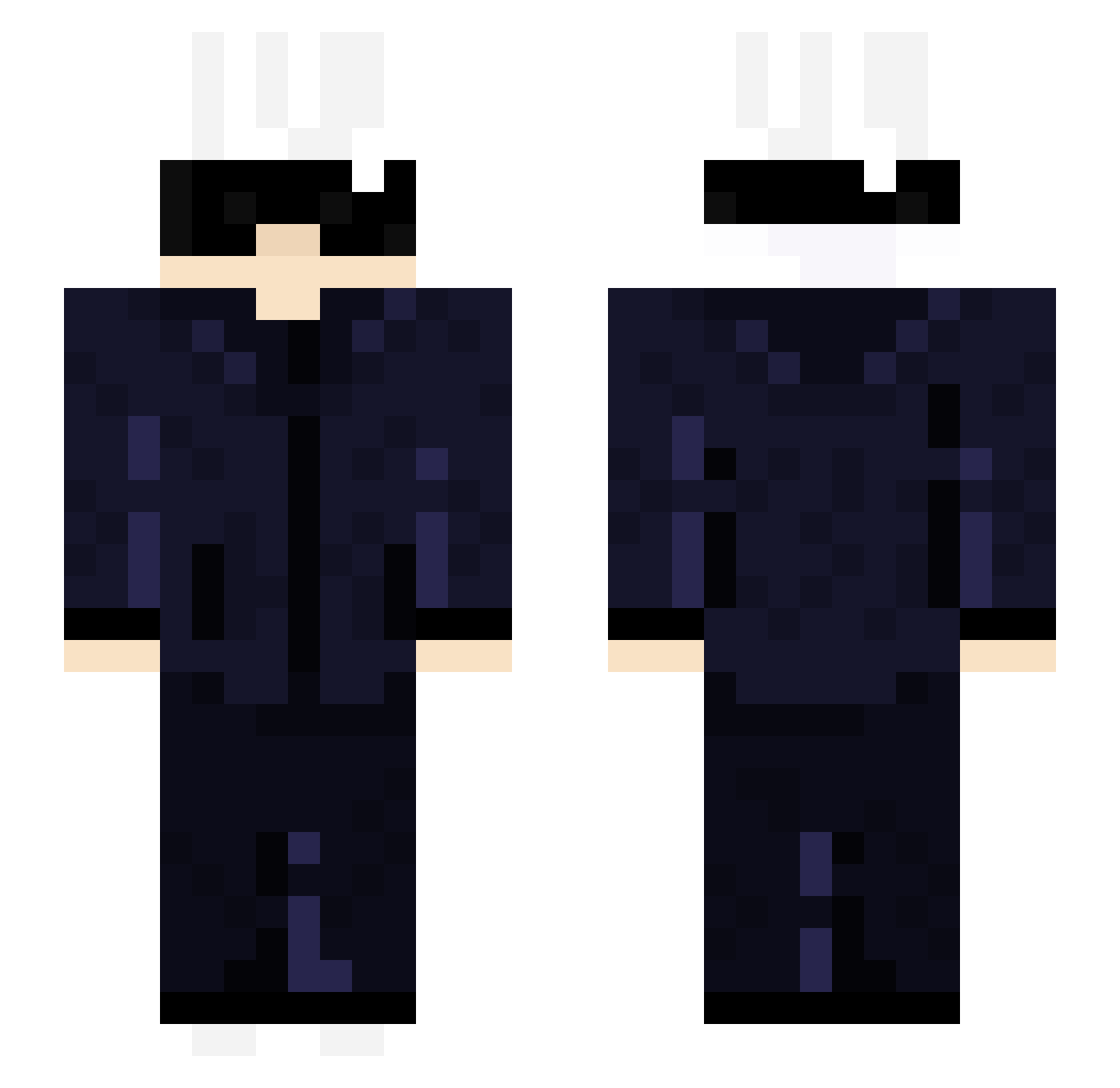 Wiilbuuur Minecraft skin, front and back view