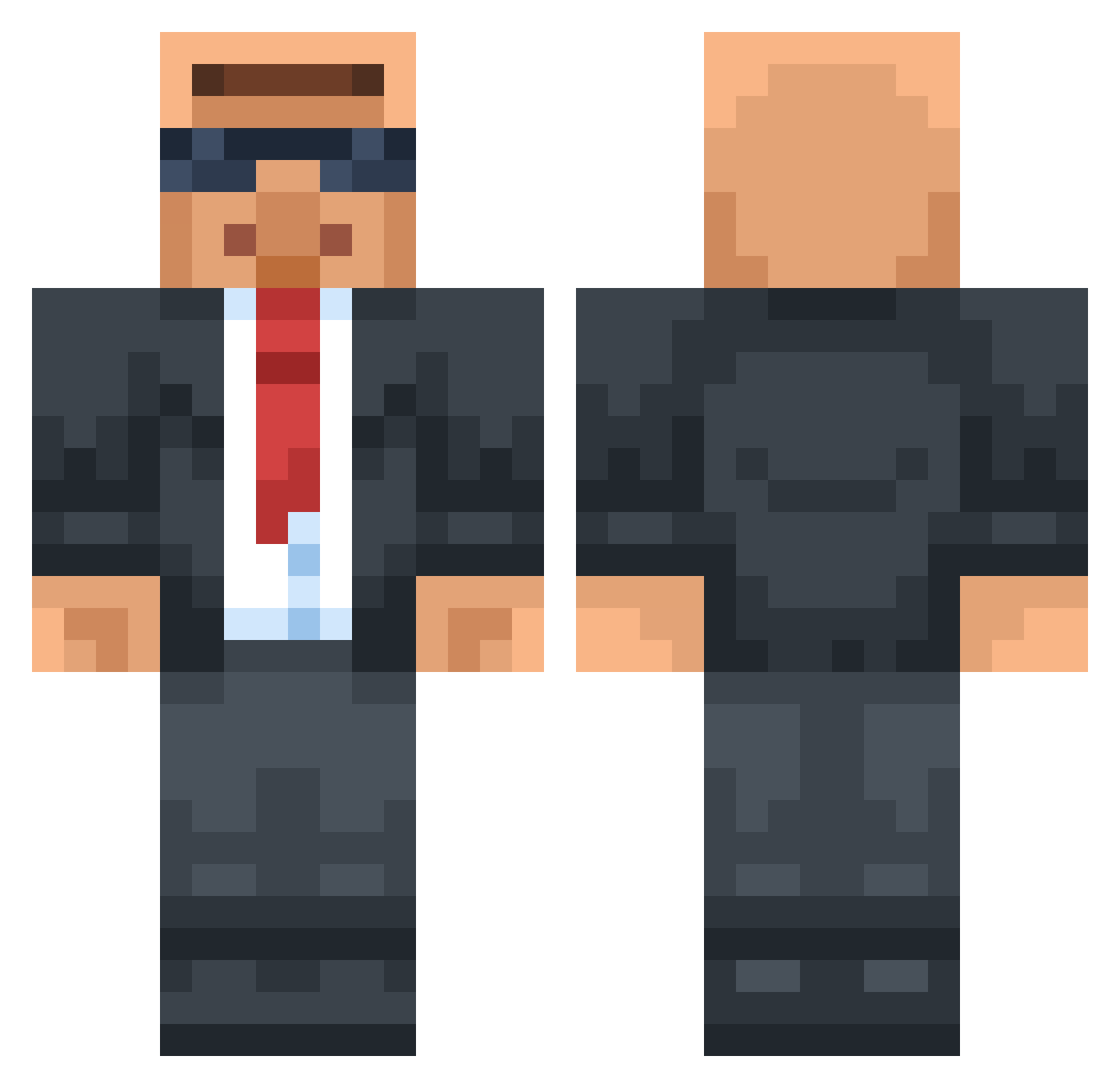 Neilsenie Minecraft skin, front and back view