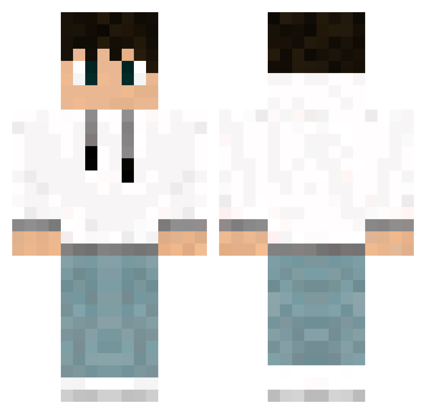 vajda_ Minecraft skin, front and back view