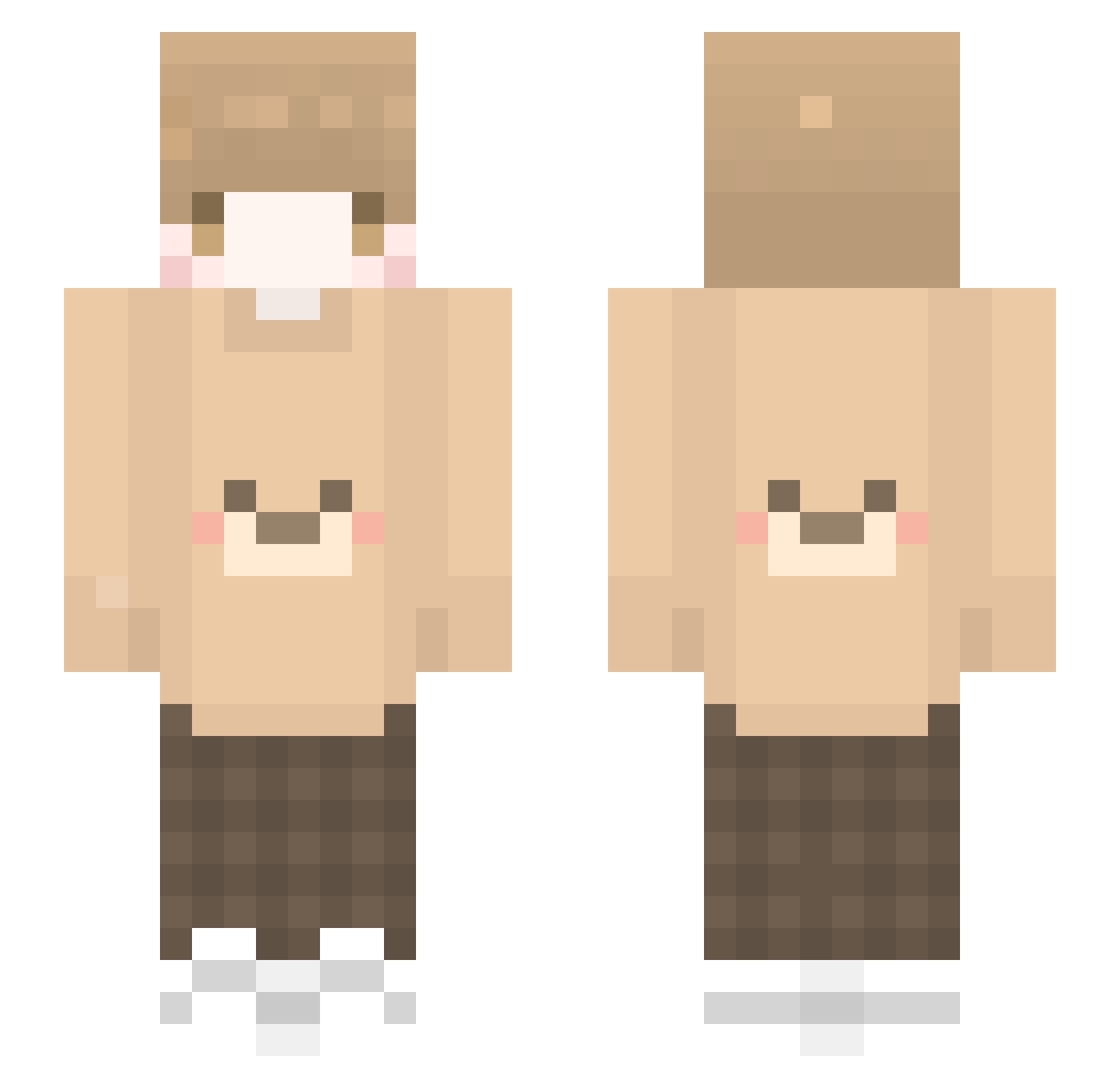 69Good Minecraft skin, front and back view