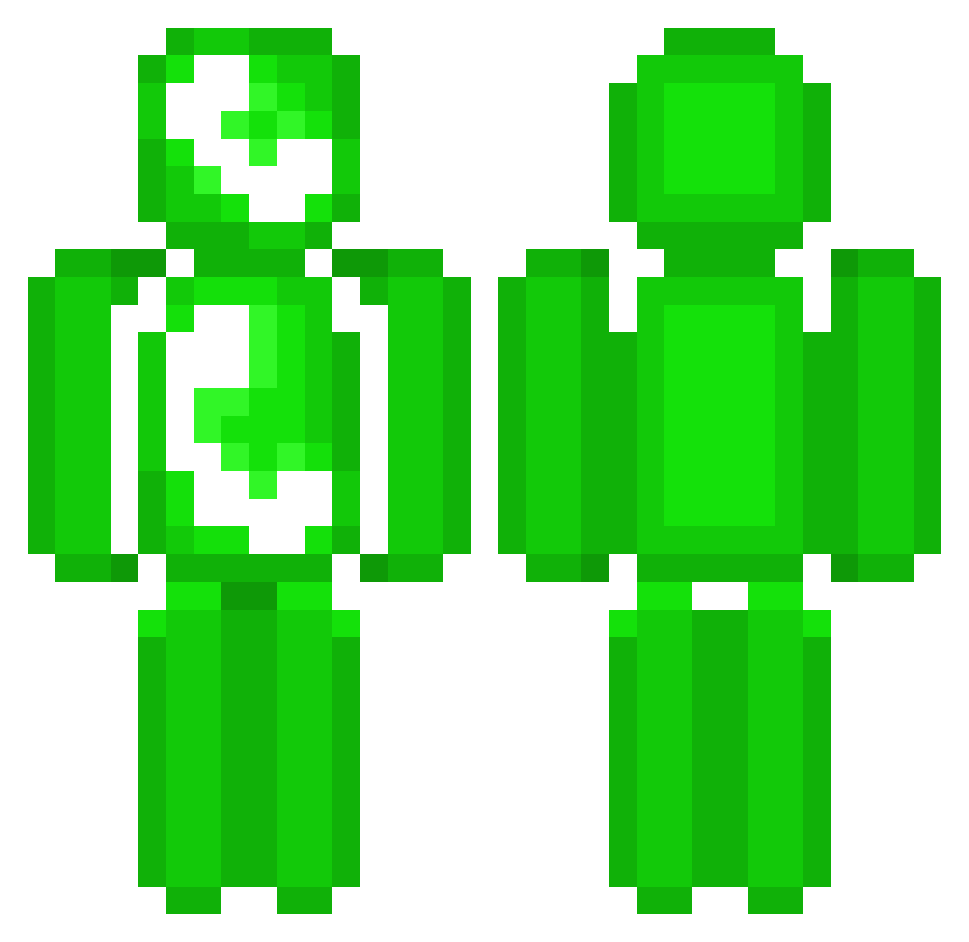 WhatHappenedToU Minecraft skin, front and back view
