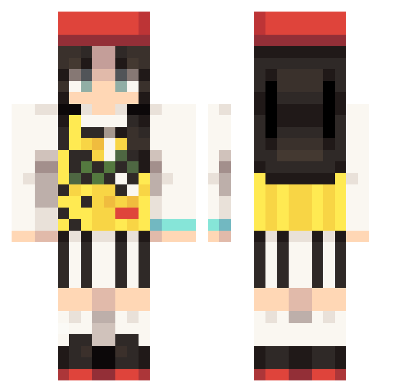 JayJay_OnReplay Minecraft skin, front and back view