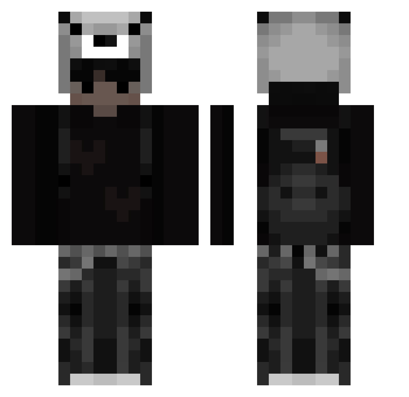 MatiTamayo Minecraft skin, front and back view