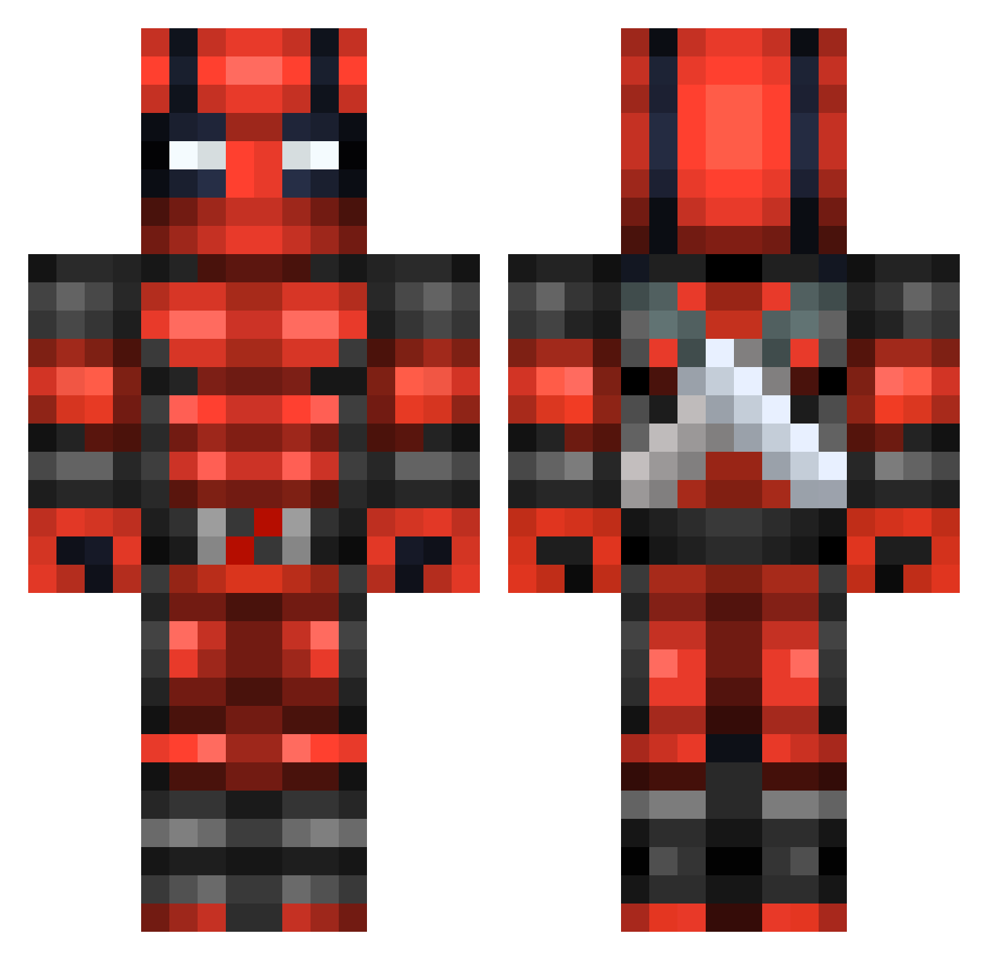 mithsmithy Minecraft skin, front and back view