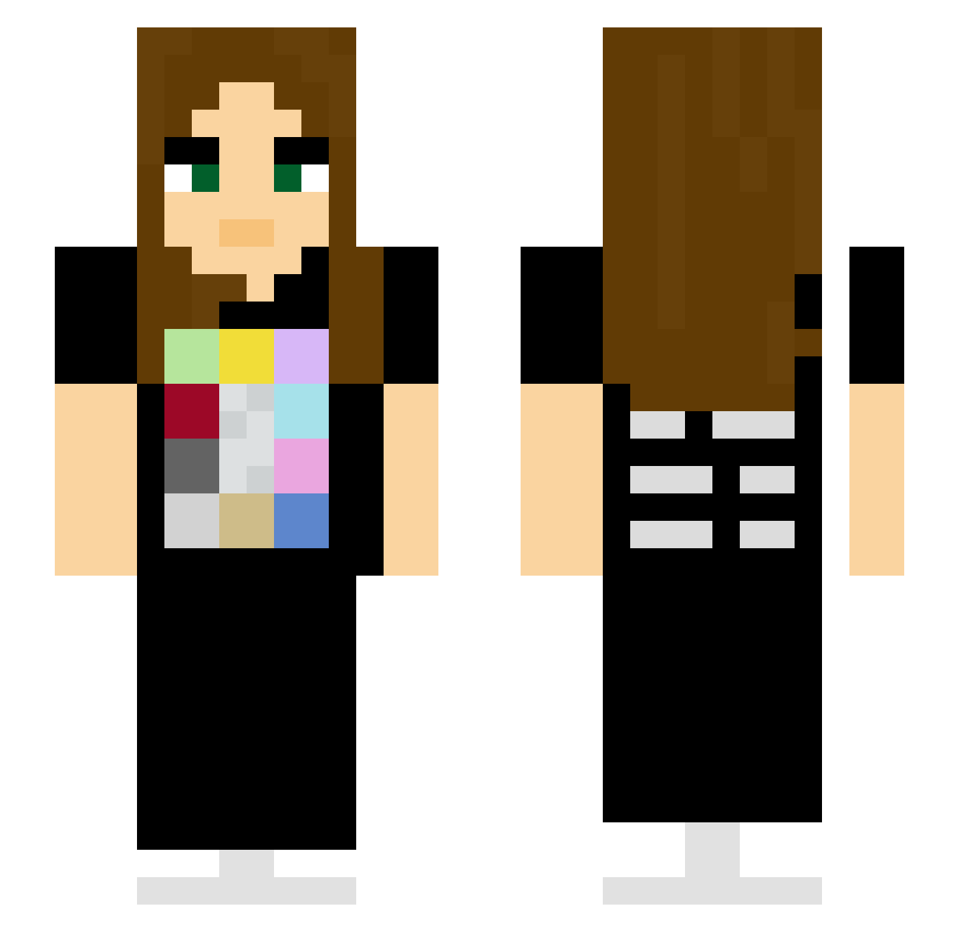 Slime_Master9 Minecraft skin, front and back view