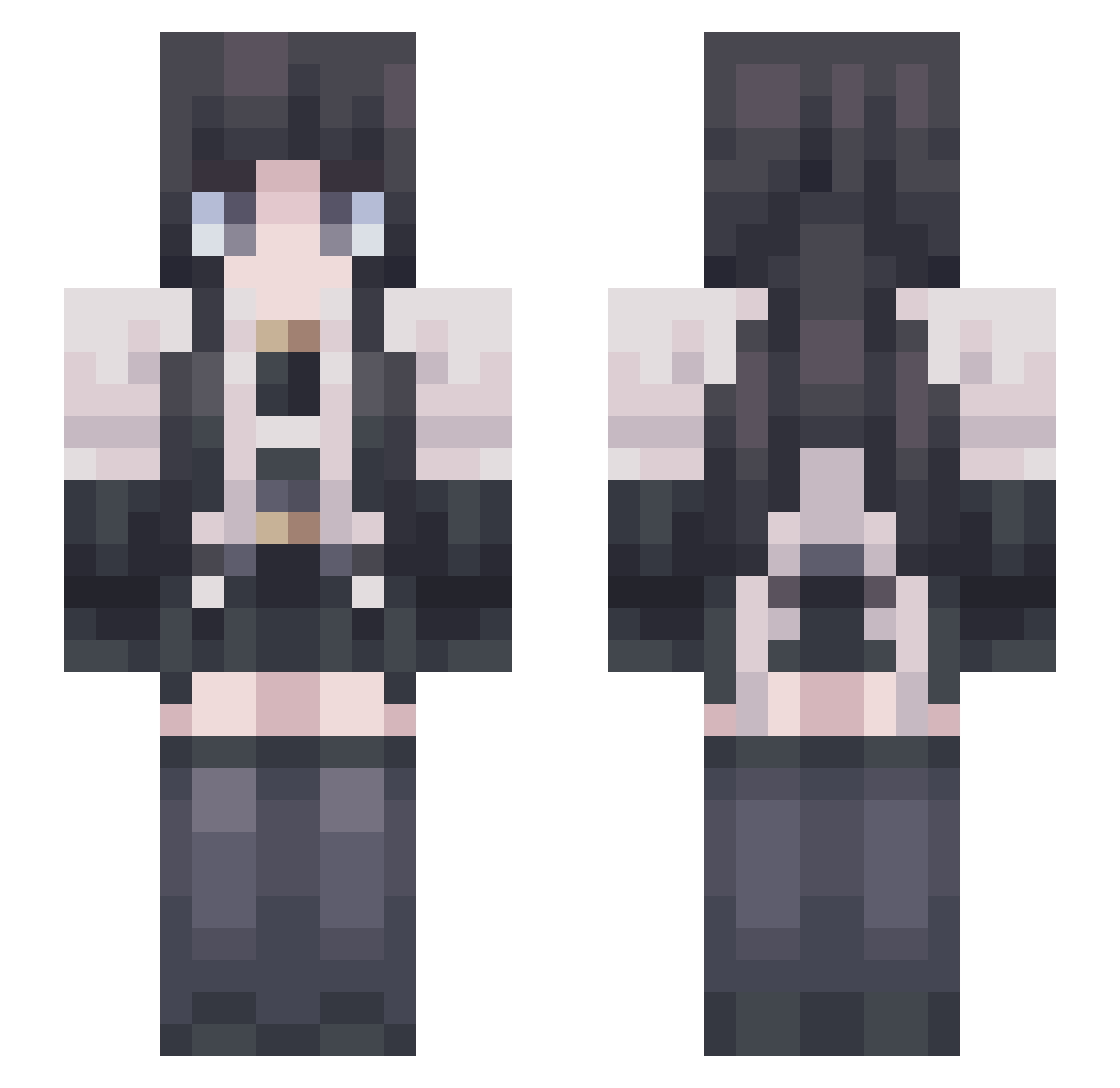 Serein_awa Minecraft skin, front and back view