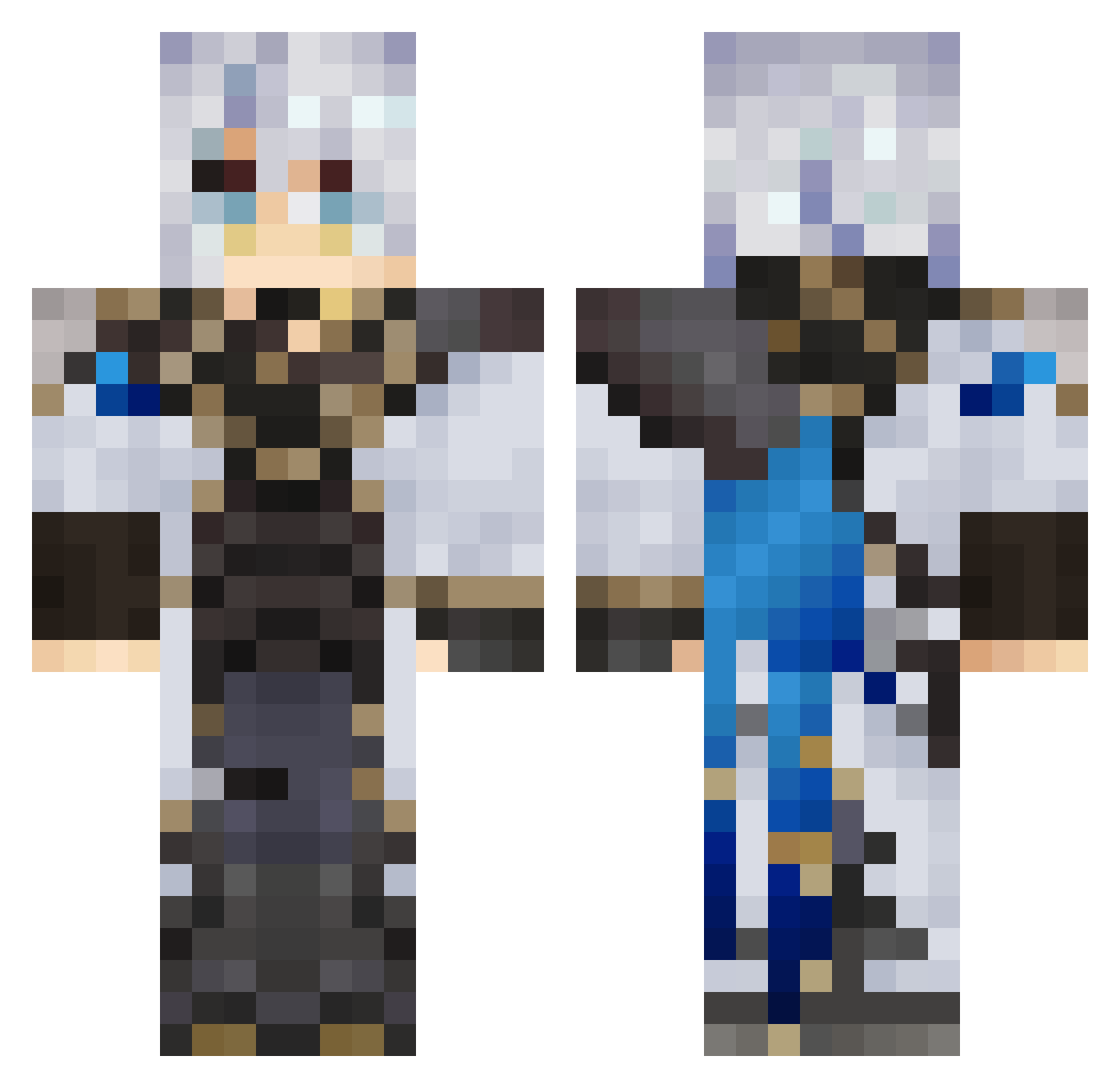 takeru0103 Minecraft skin, front and back view