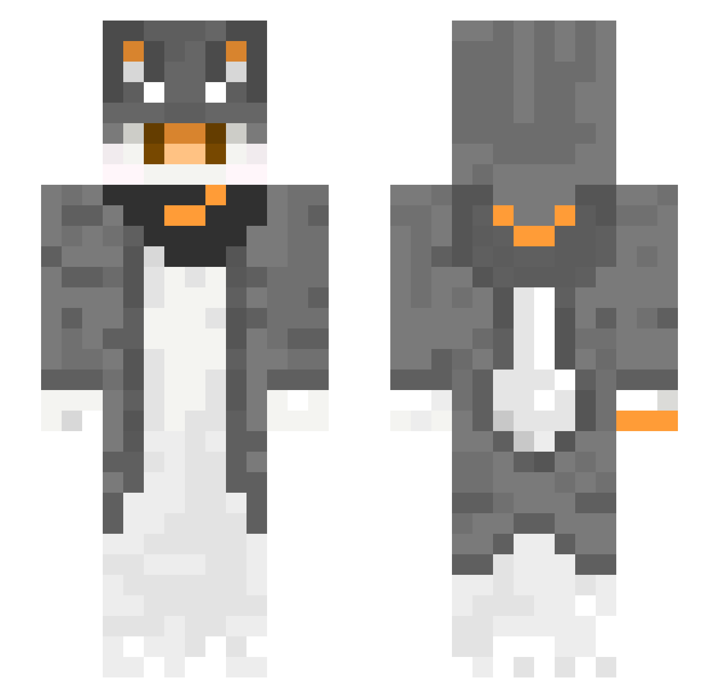 Tqdur_ Minecraft skin, front and back view