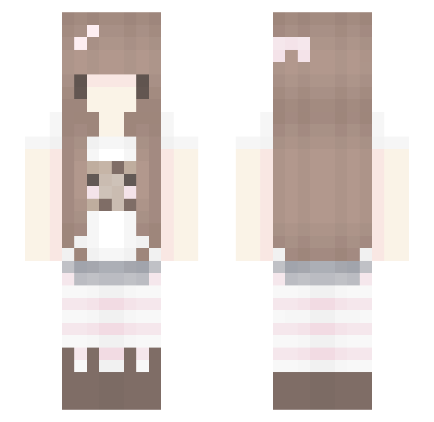 abruuuu Minecraft skin, front and back view