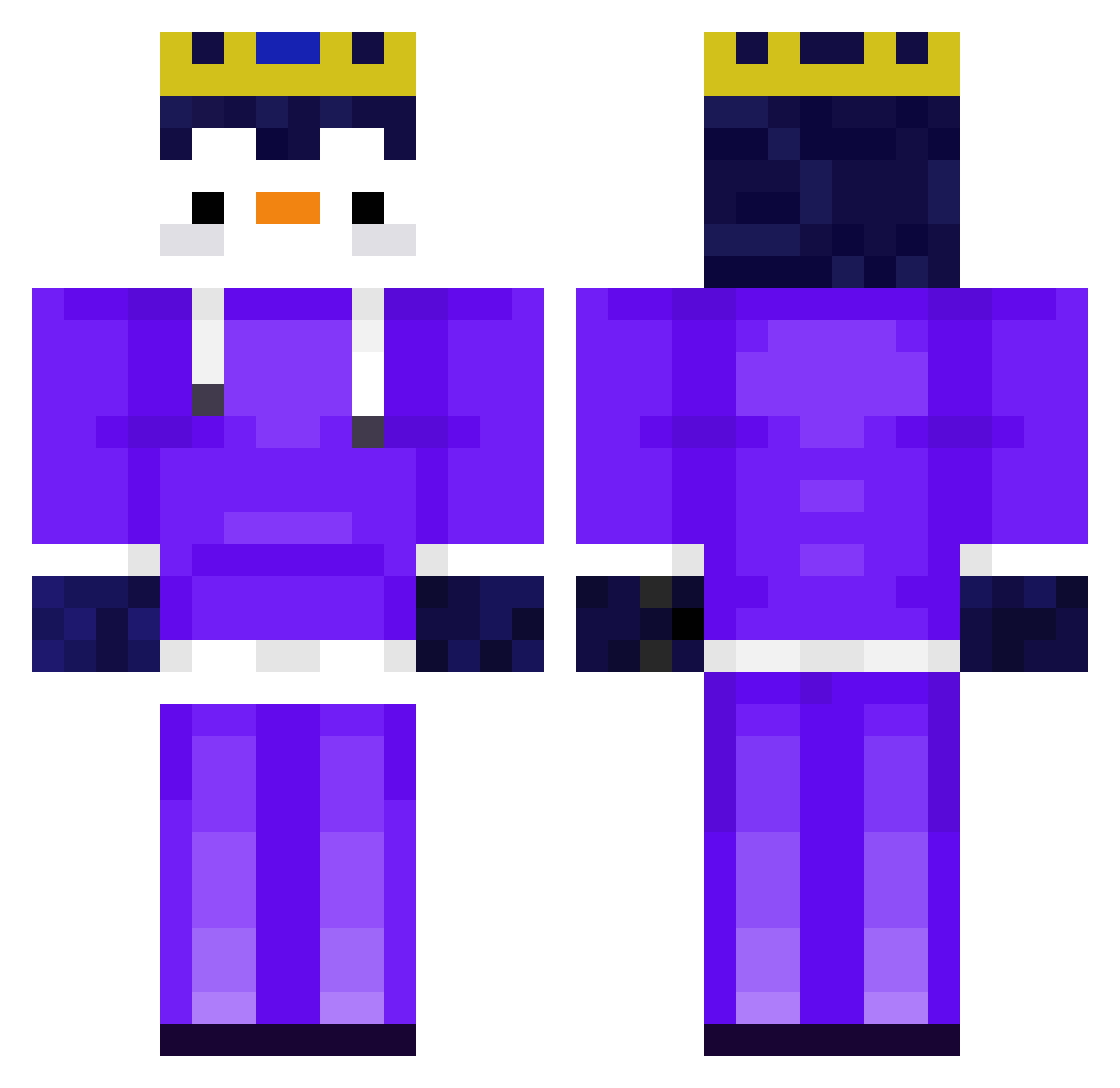 Unc_Trib3z Minecraft skin, front and back view