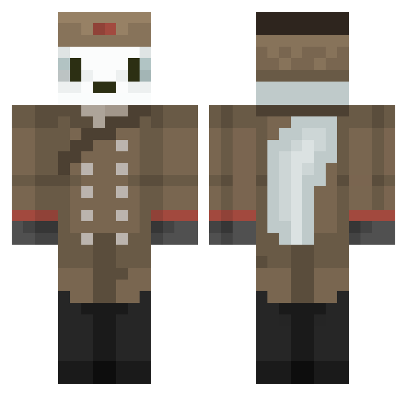 Porgiee_7 Minecraft skin, front and back view