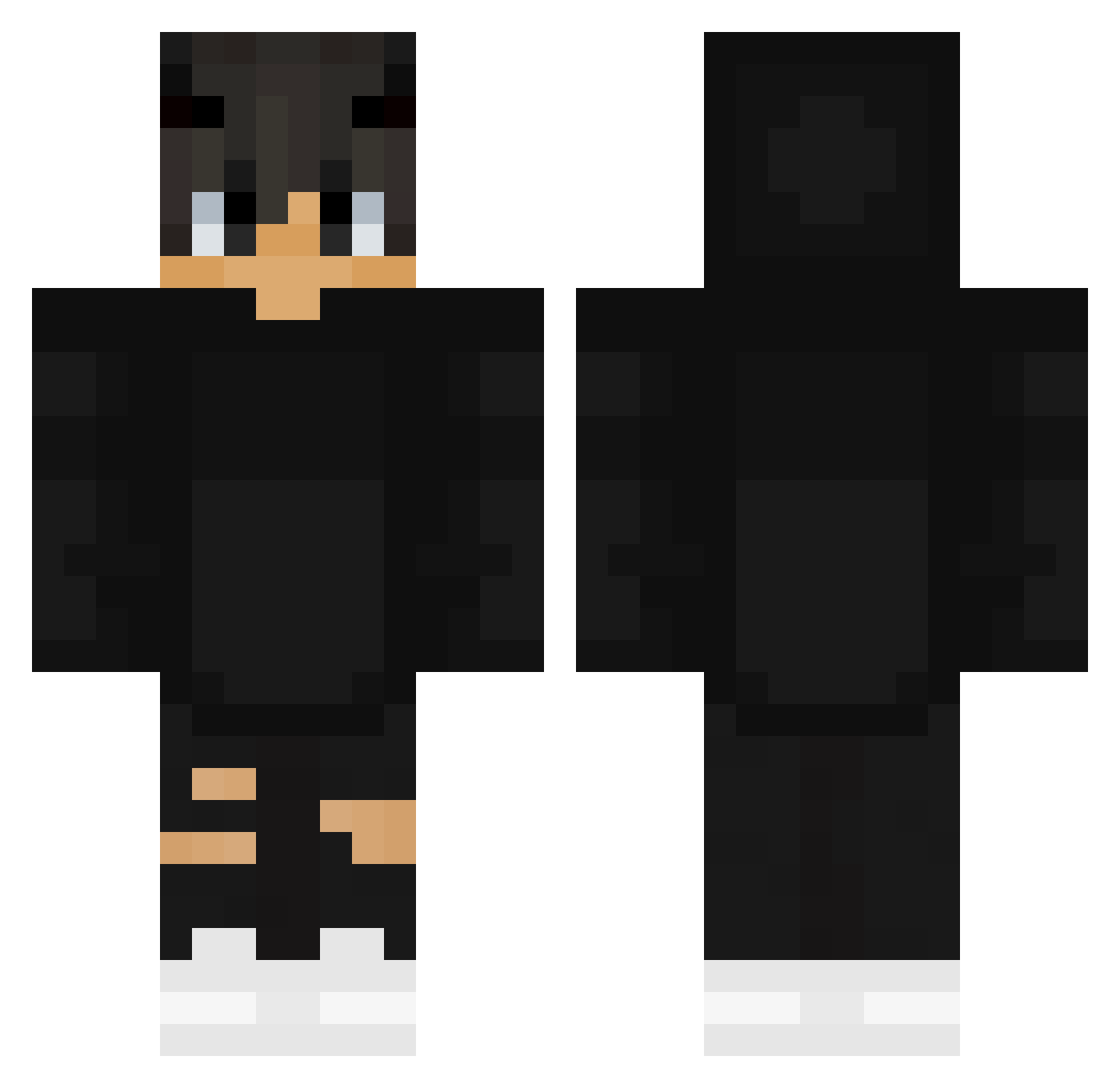 Dannyboixo Minecraft skin, front and back view