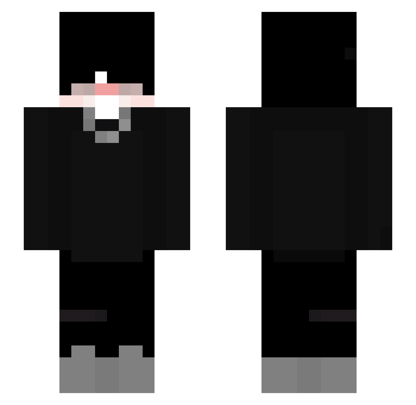 xAlanuncio Minecraft skin, front and back view