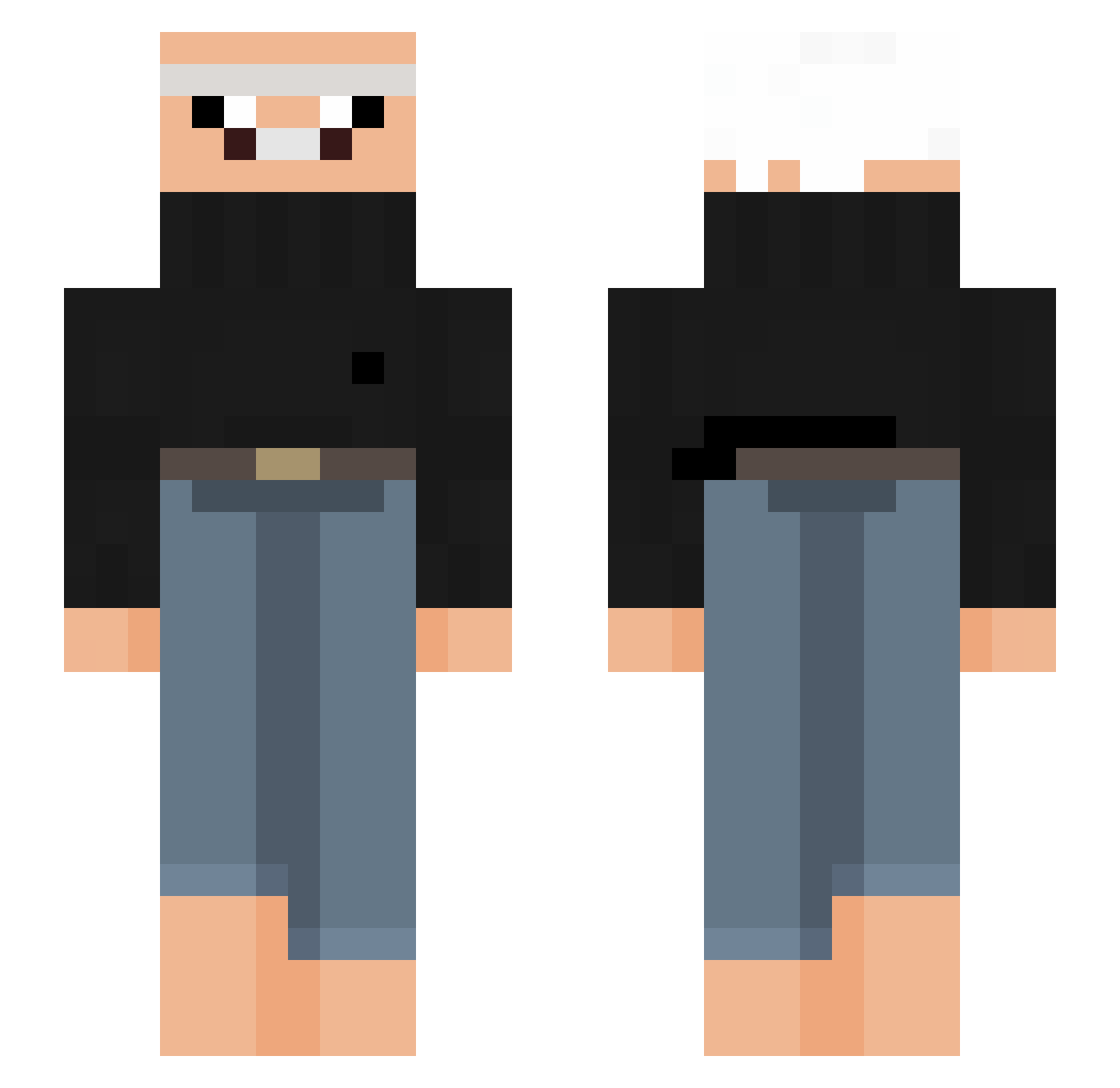 waflehhh Minecraft skin, front and back view
