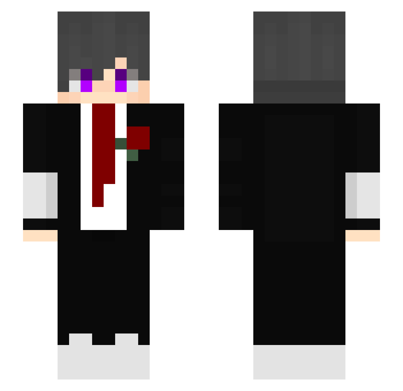 SarachieH Minecraft skin, front and back view