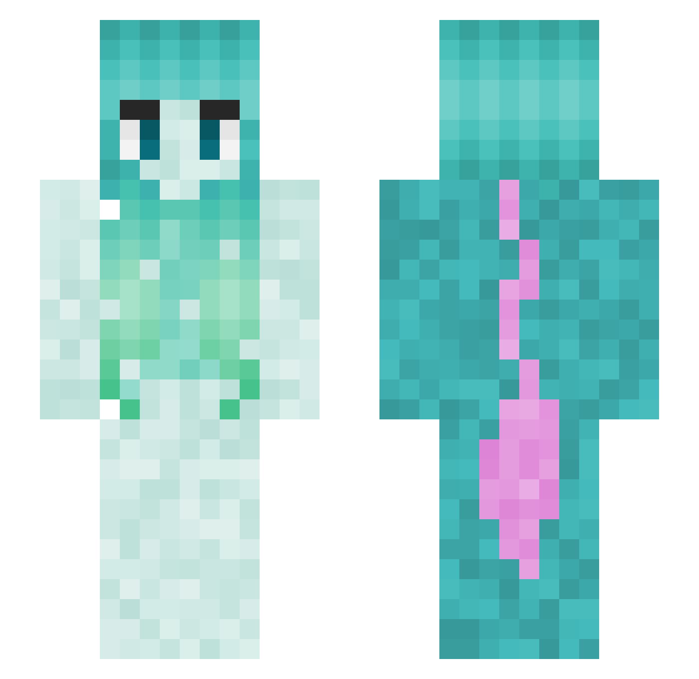 _Wolfi_78 Minecraft skin, front and back view