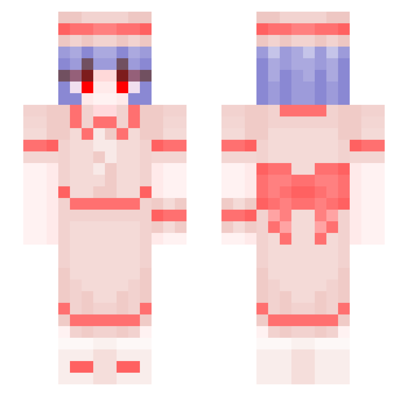 MikeThaLowiez Minecraft skin, front and back view