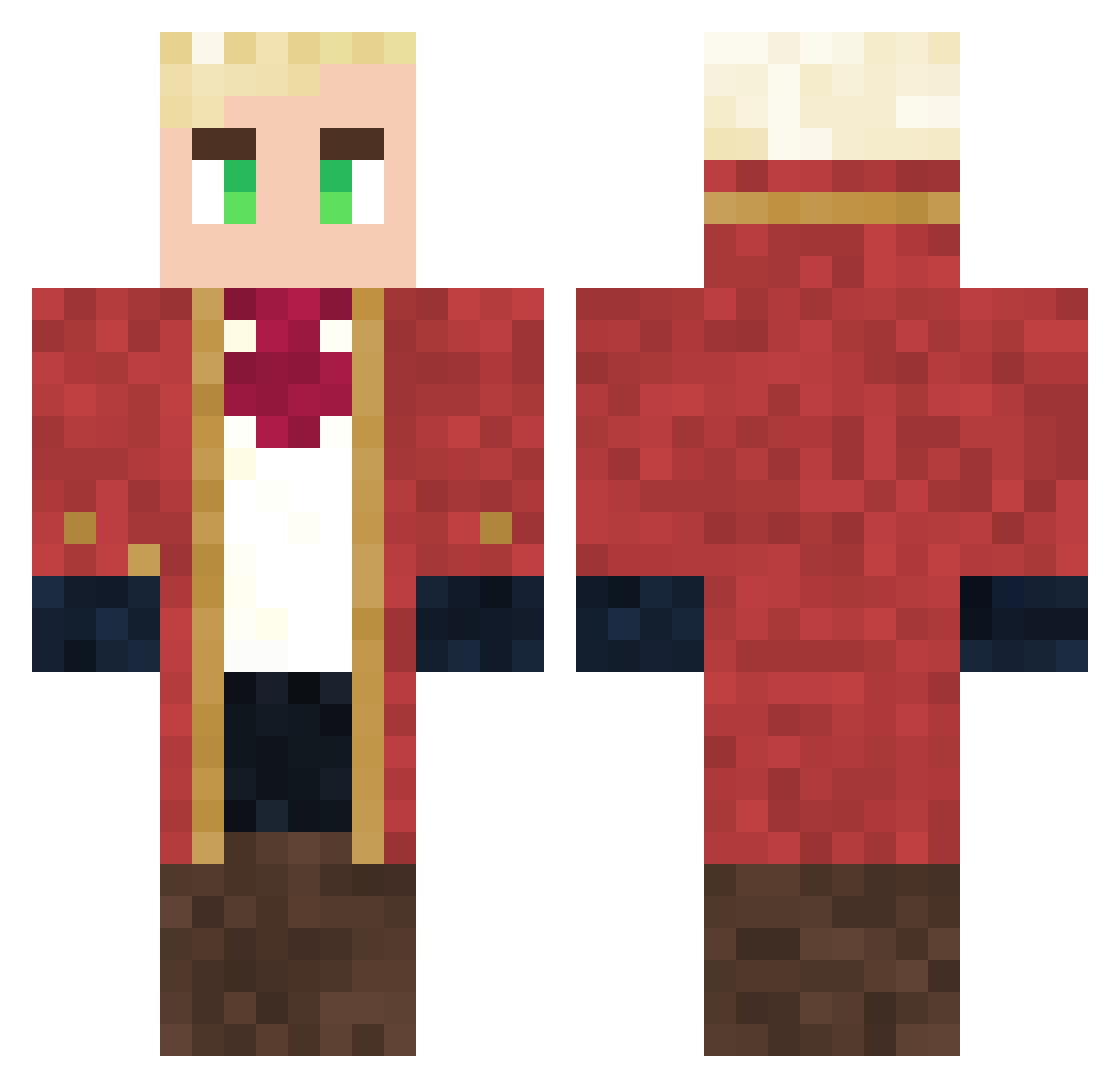 ThePolishGuy69 Minecraft skin, front and back view