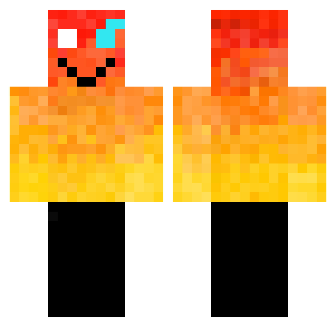 tgprotect Minecraft skin, front and back view