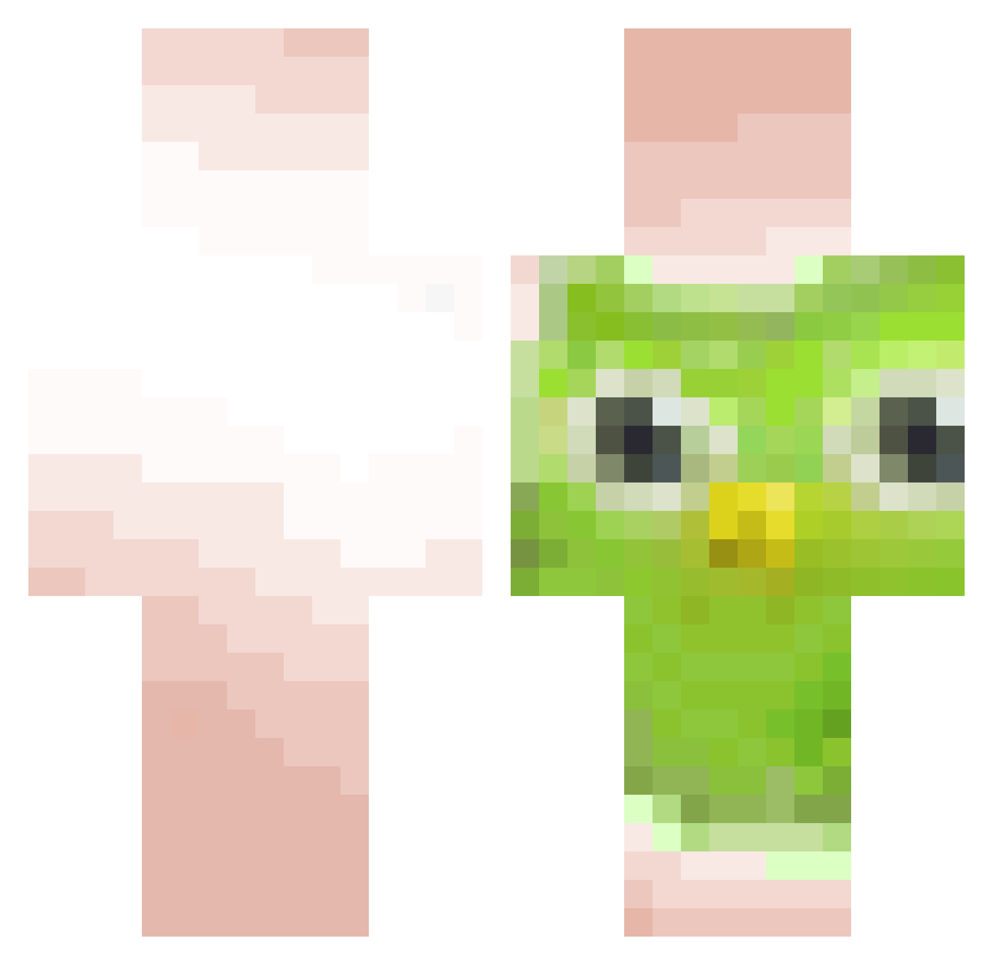 Katit5uki Minecraft skin, front and back view