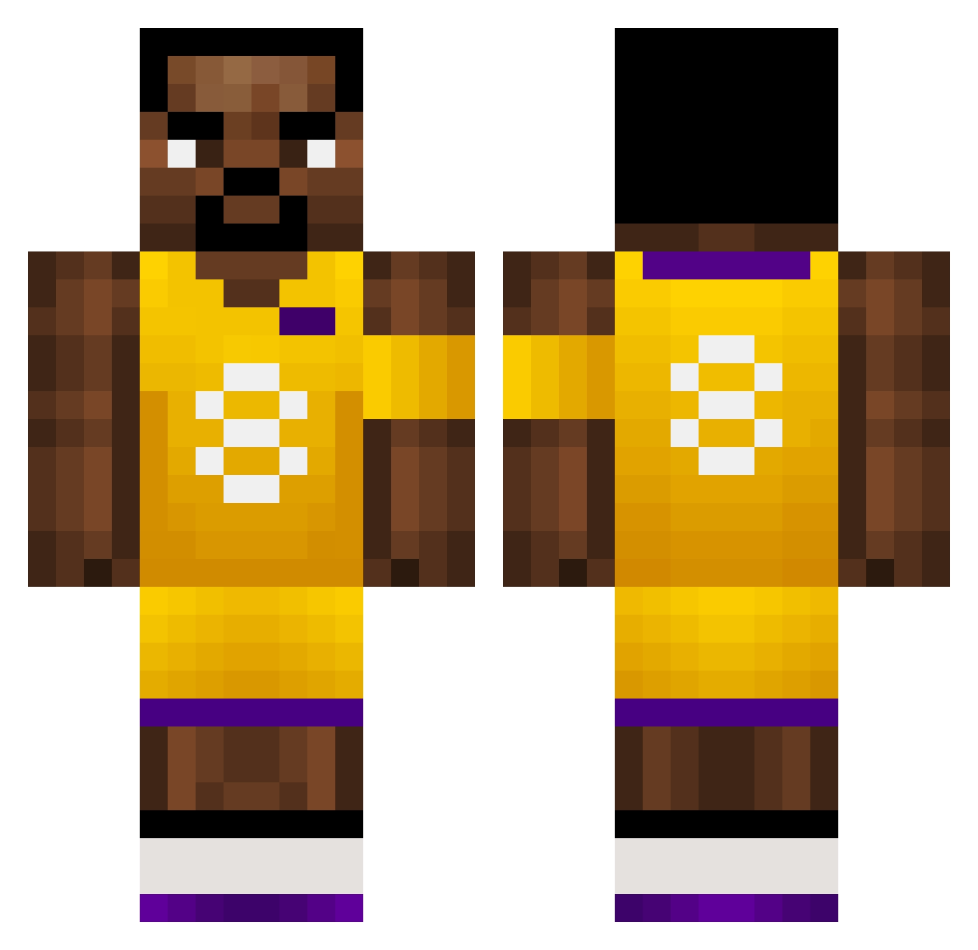mydogsayswoof Minecraft skin, front and back view