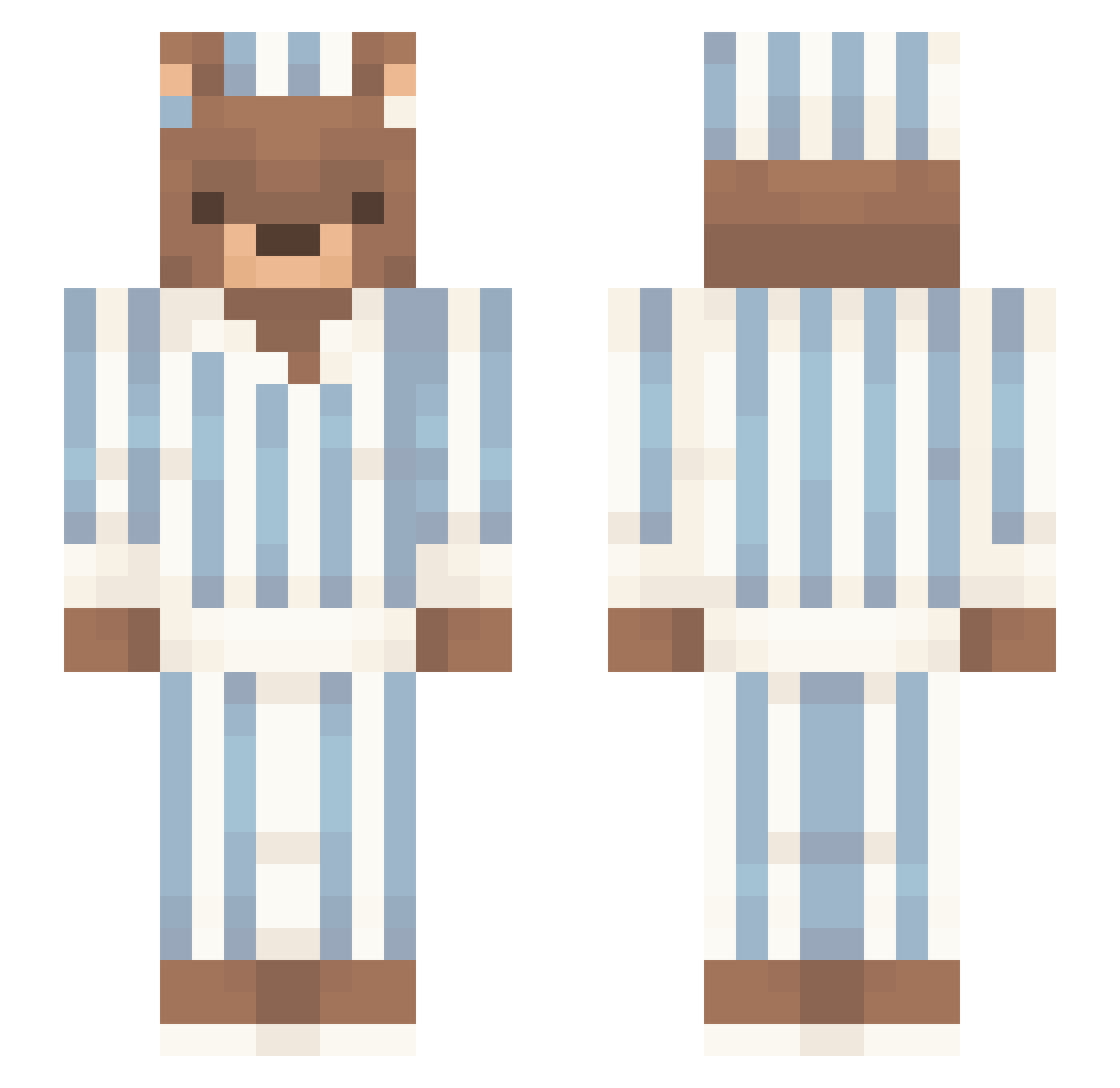 pepper206 Minecraft skin, front and back view