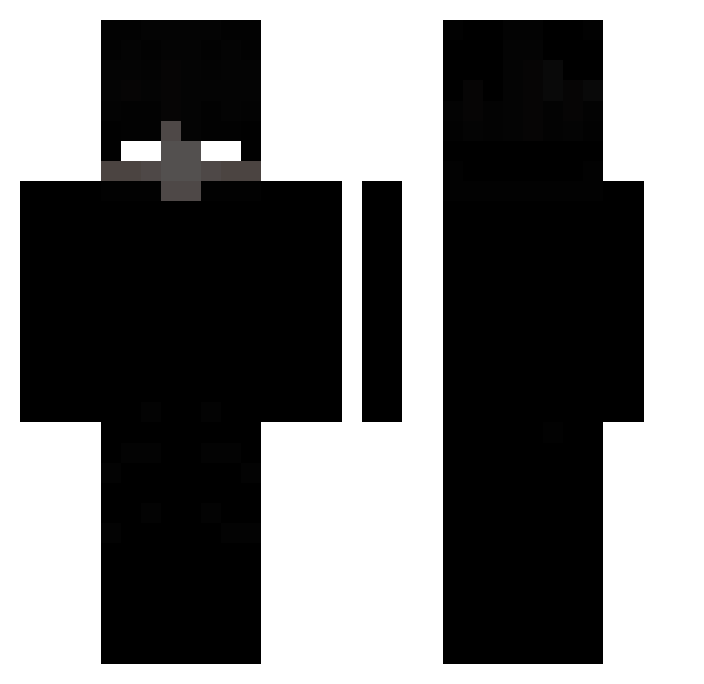 StaRR0D Minecraft skin, front and back view