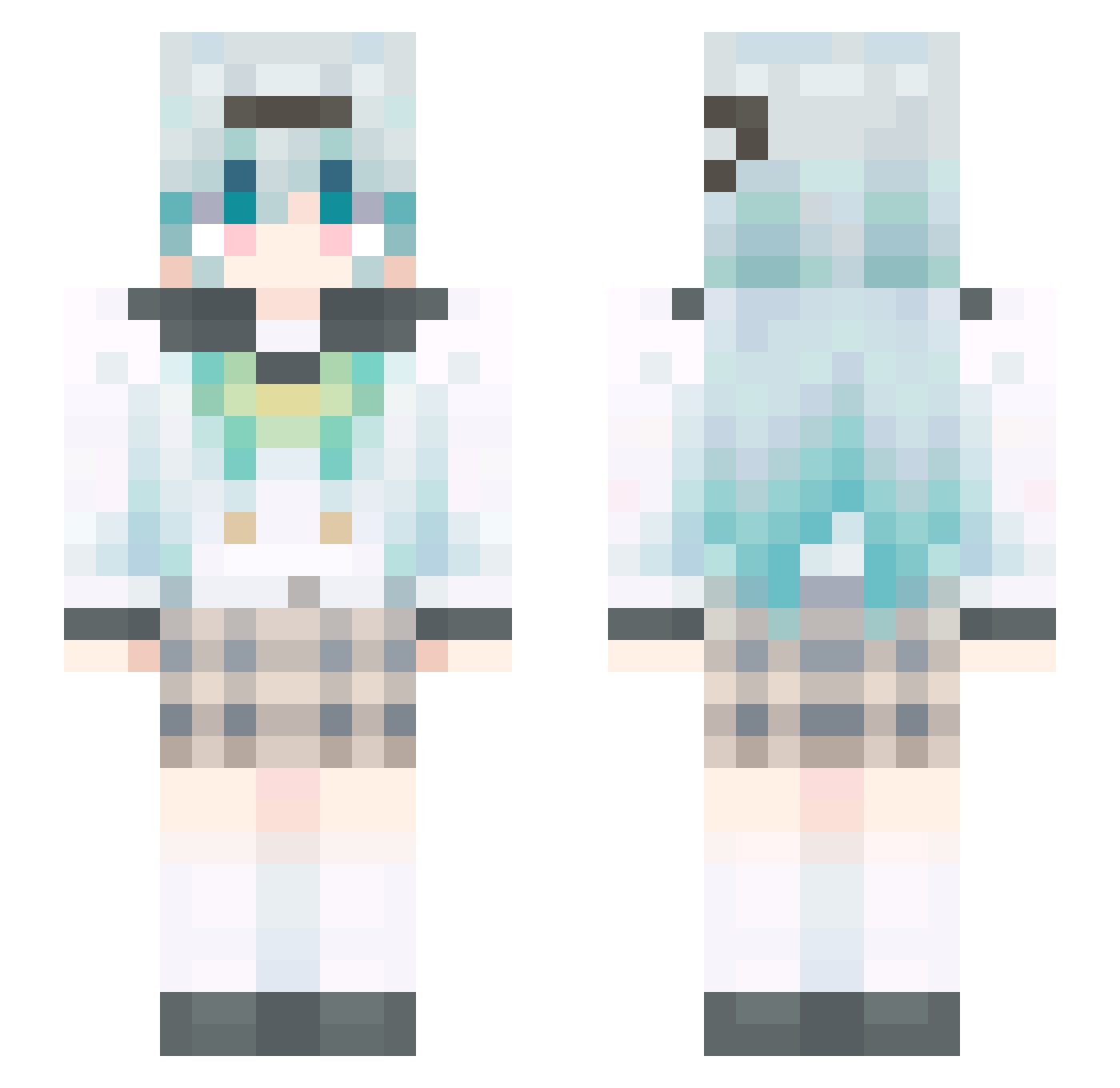 qiuyu513 Minecraft skin, front and back view