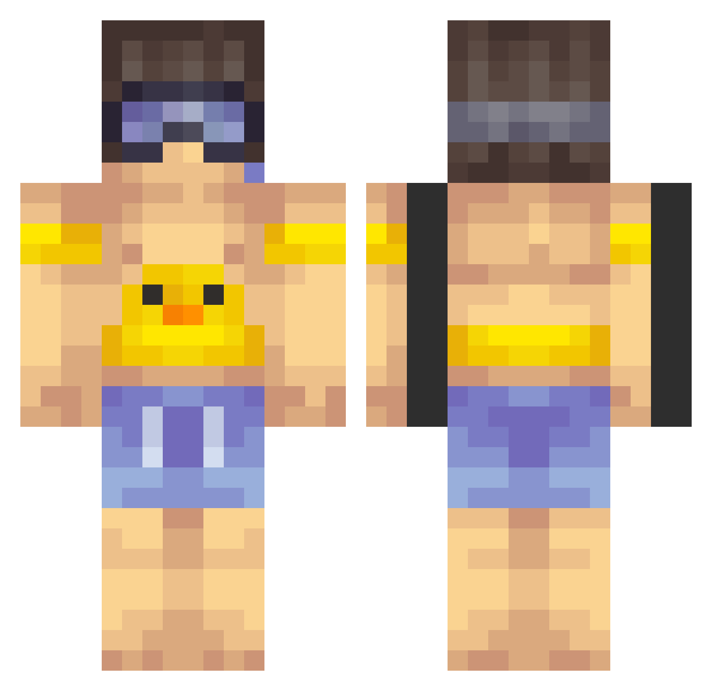 Ign_Sensei Minecraft skin, front and back view