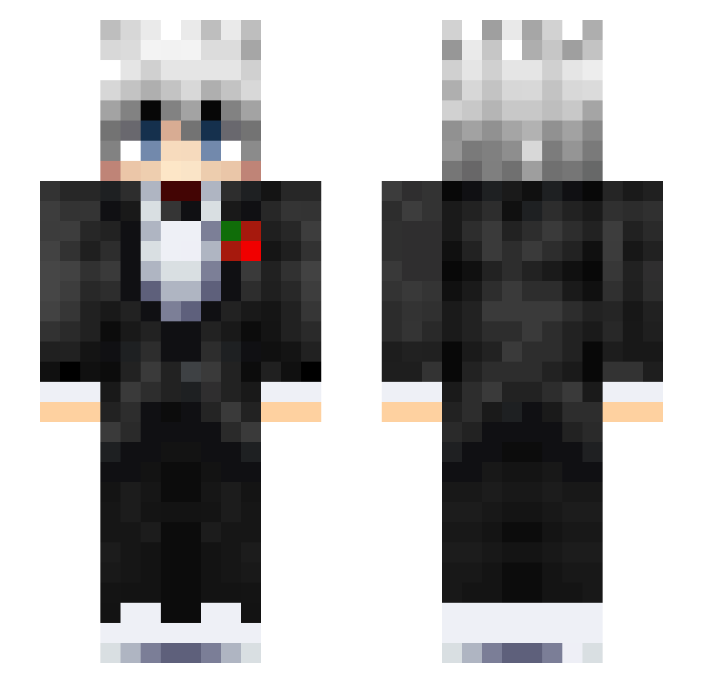 ChiefPlays Minecraft skin, front and back view