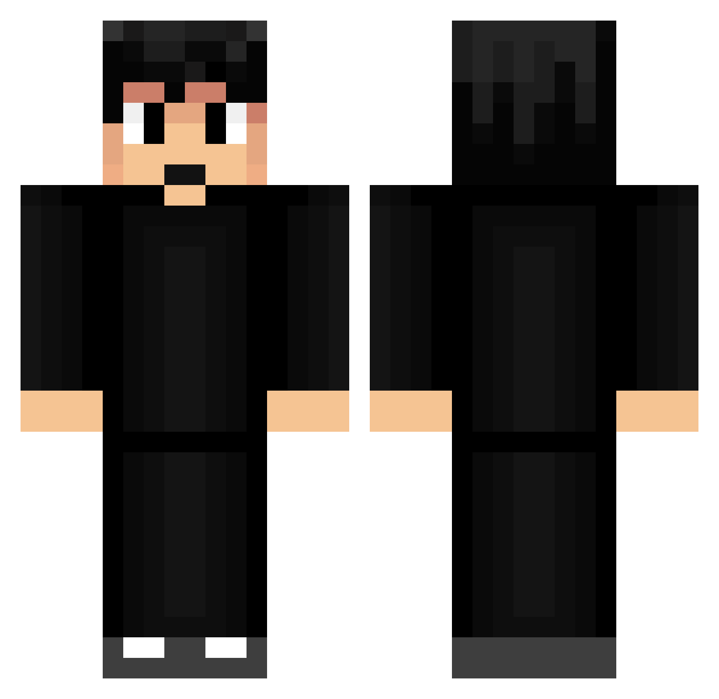 ricknelson720 Minecraft skin, front and back view