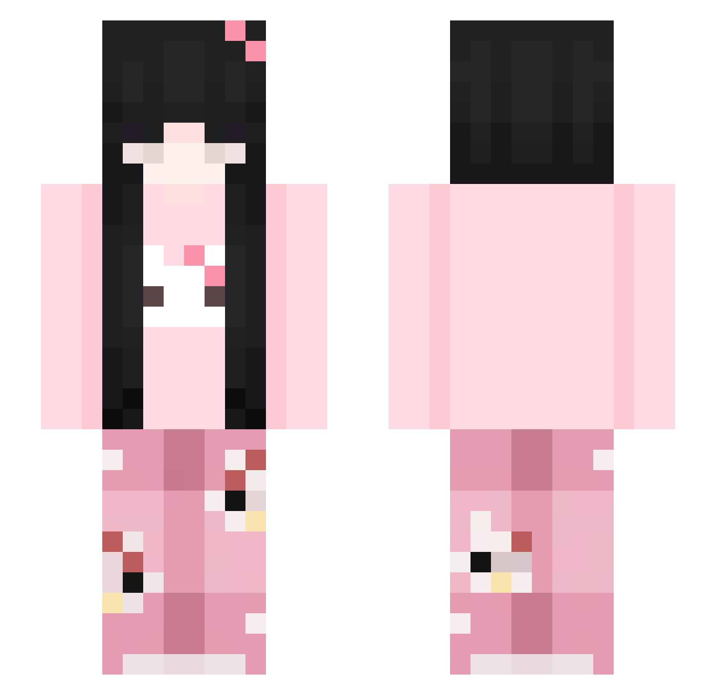 starmegvvmi Minecraft skin, front and back view