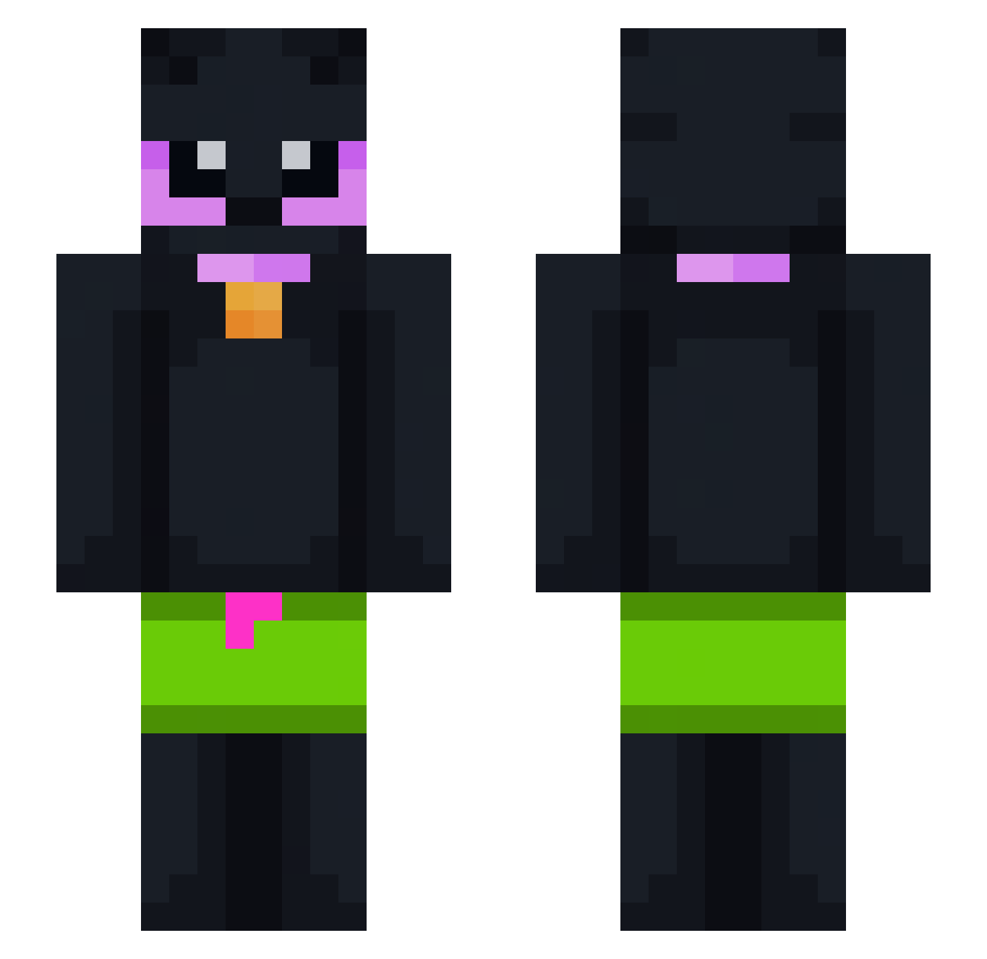 ybgjermaine Minecraft skin, front and back view