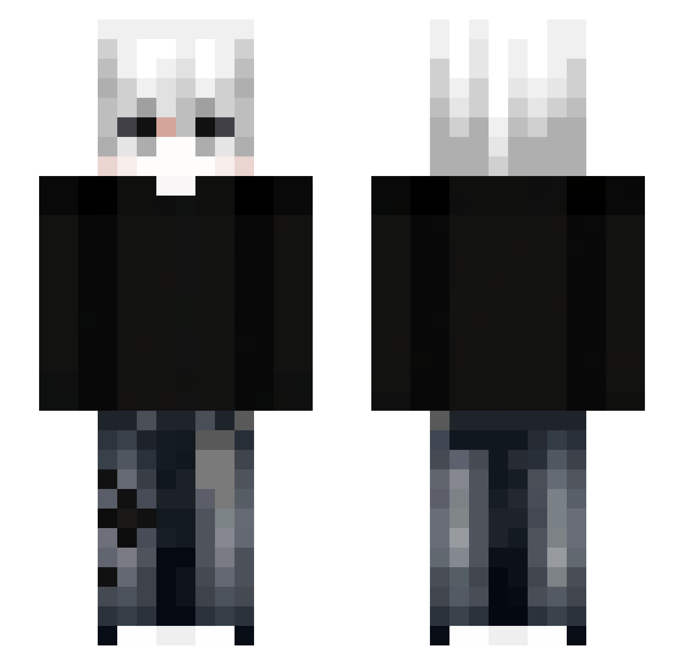 Rents_11 Minecraft skin, front and back view