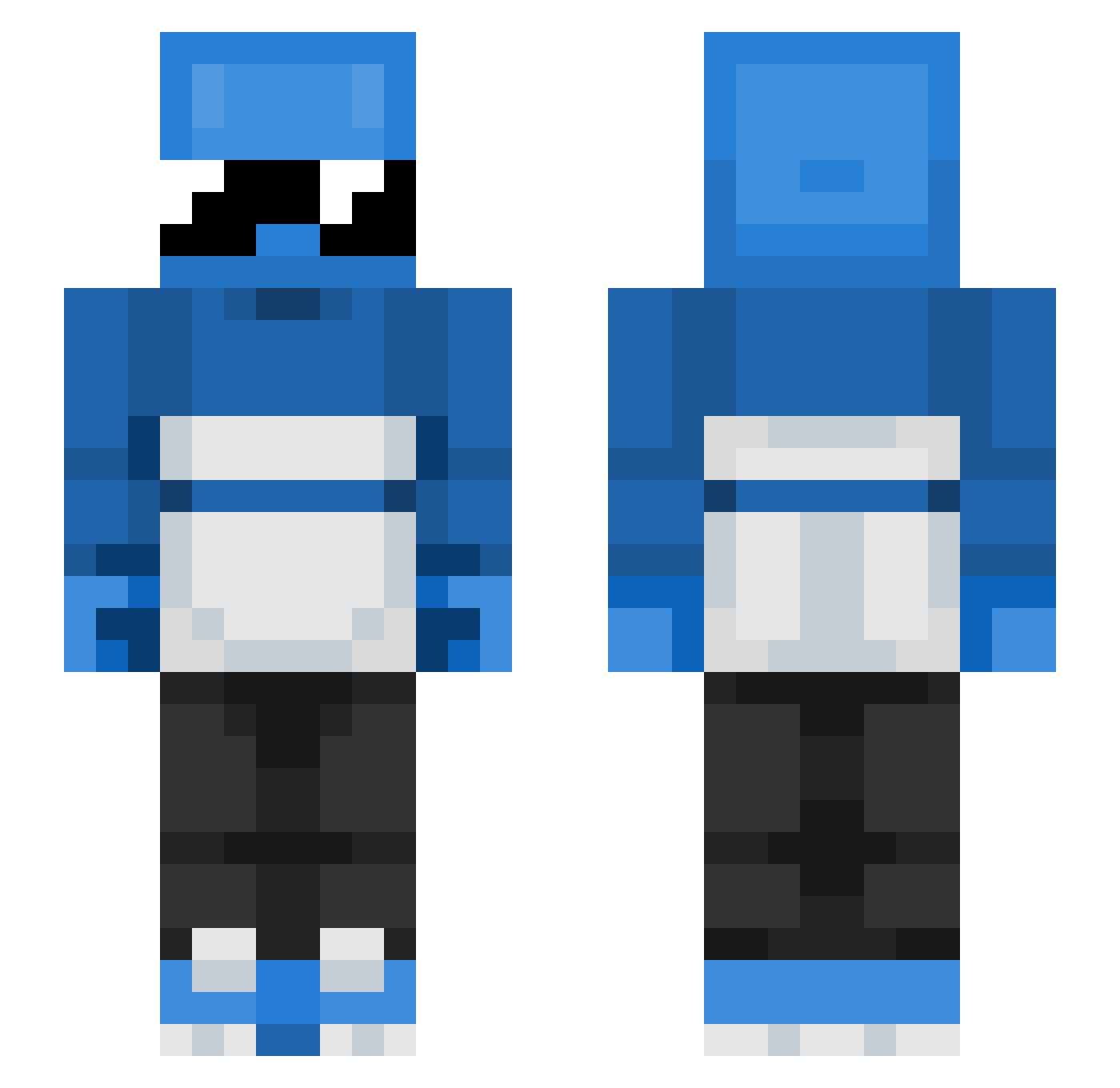 LiLLucas_2009 Minecraft skin, front and back view