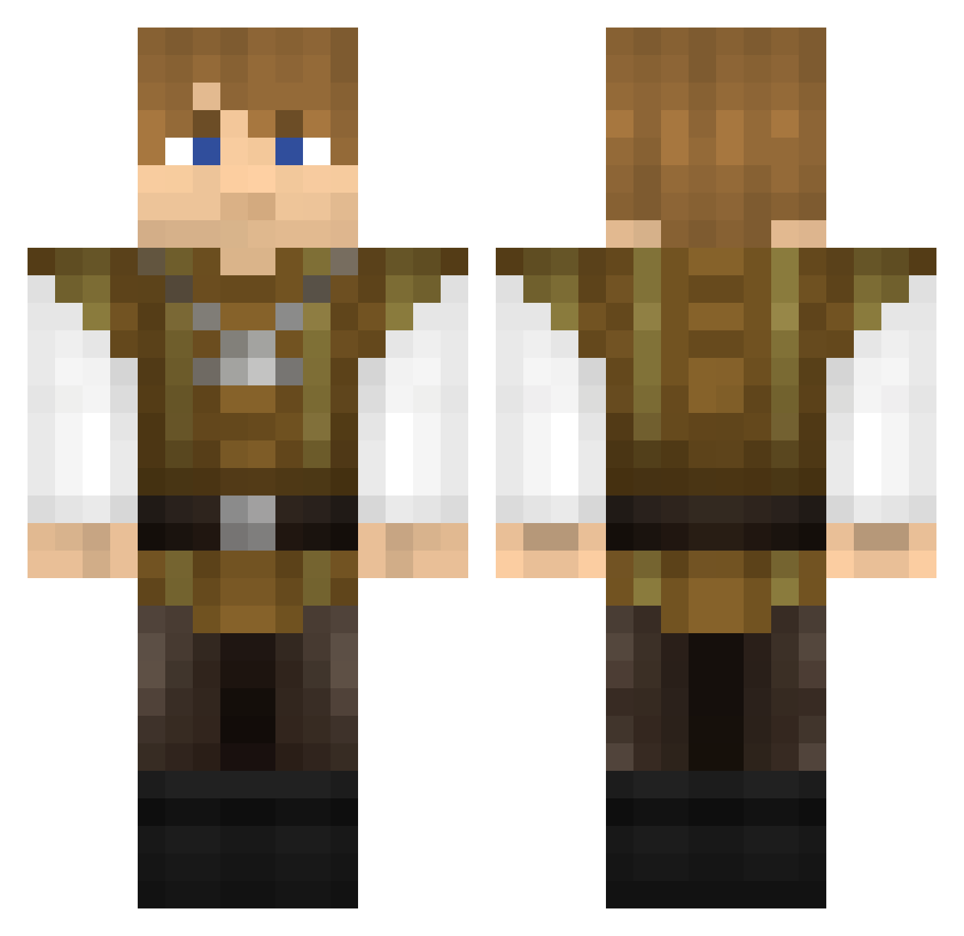 Stymir_Dargur Minecraft skin, front and back view