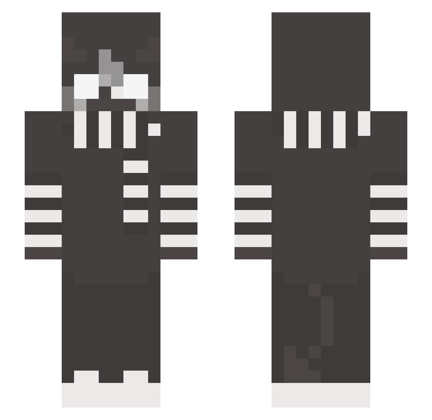CdvrCollection Minecraft skin, front and back view