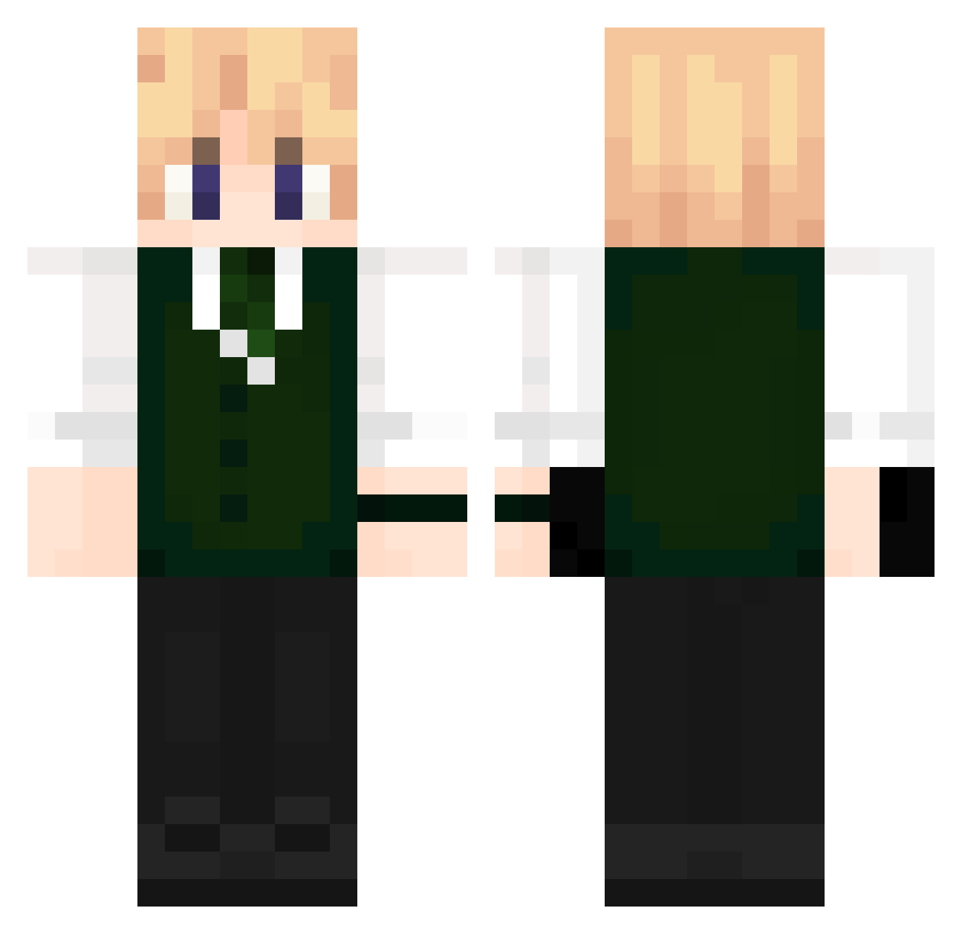 struyka028 Minecraft skin, front and back view