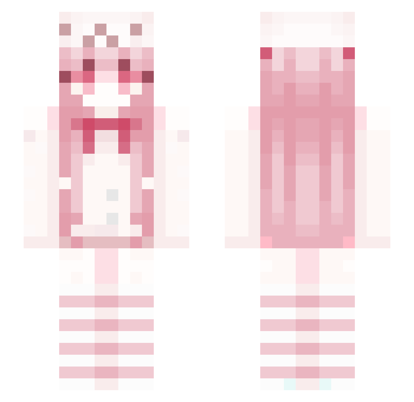 rvlixria Minecraft skin, front and back view