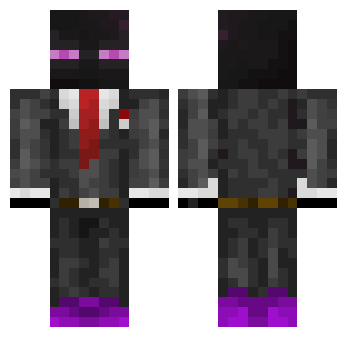 realLotti2017 Minecraft skin, front and back view
