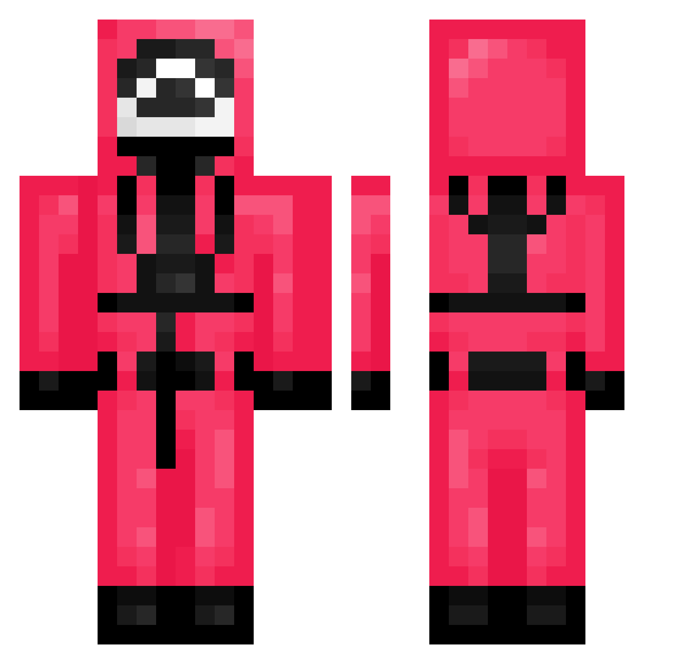 WilIam Minecraft skin, front and back view