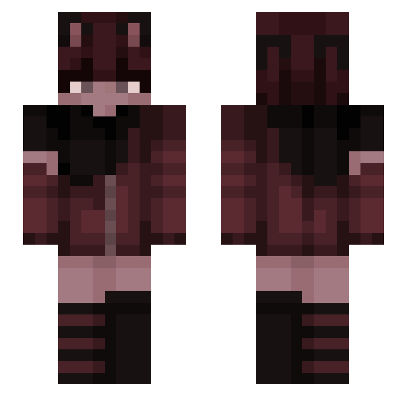 sillphyus Minecraft skin, front and back view