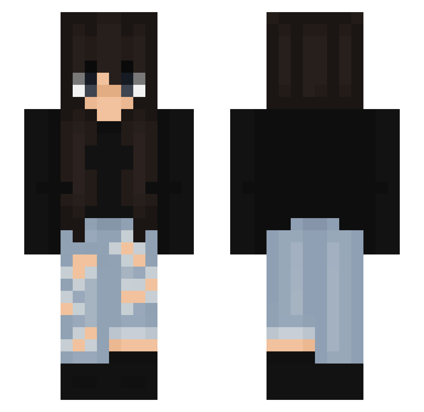 redeal Minecraft skin, front and back view
