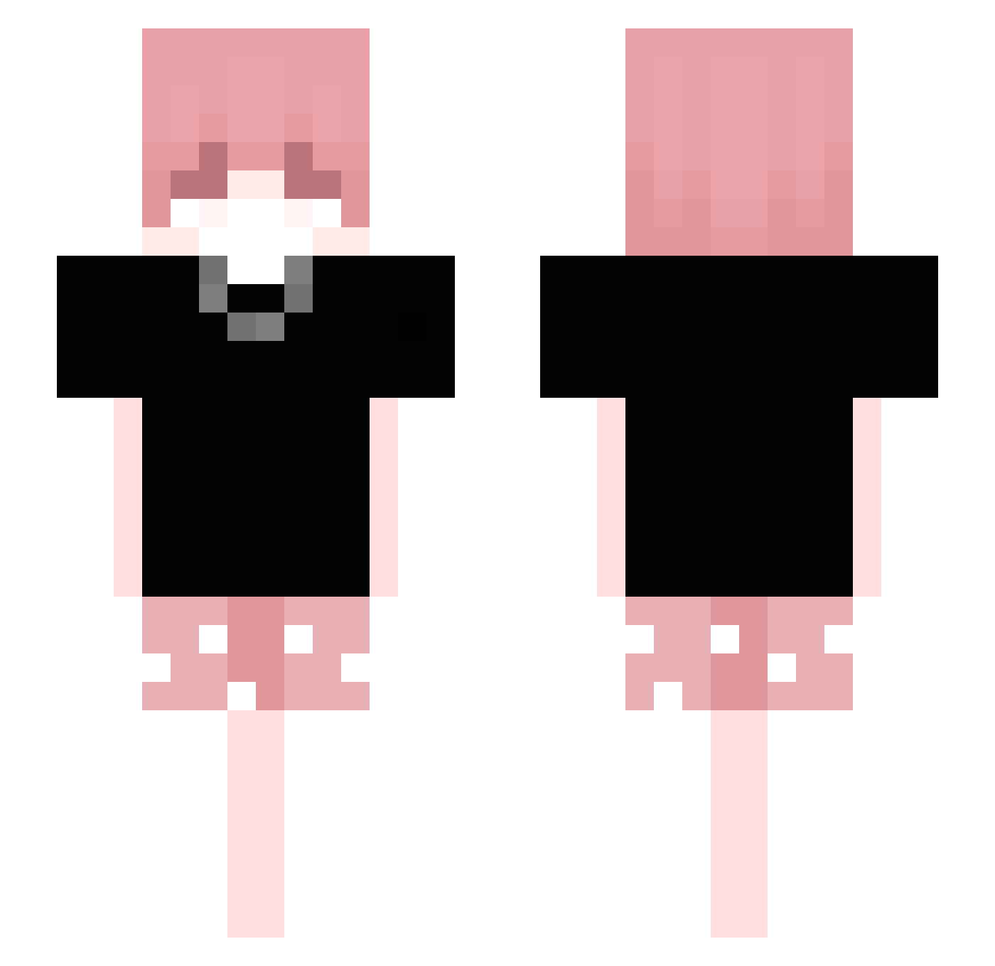ZaVitas Minecraft skin, front and back view