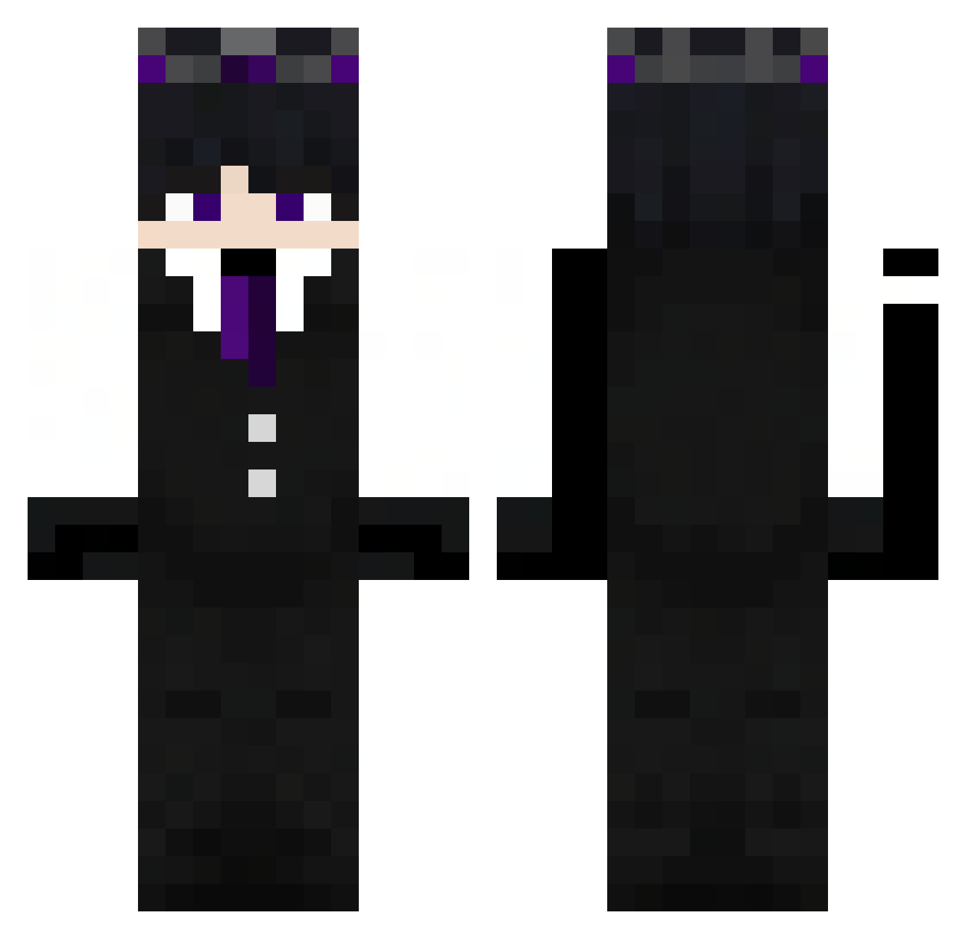 0007351 Minecraft skin, front and back view